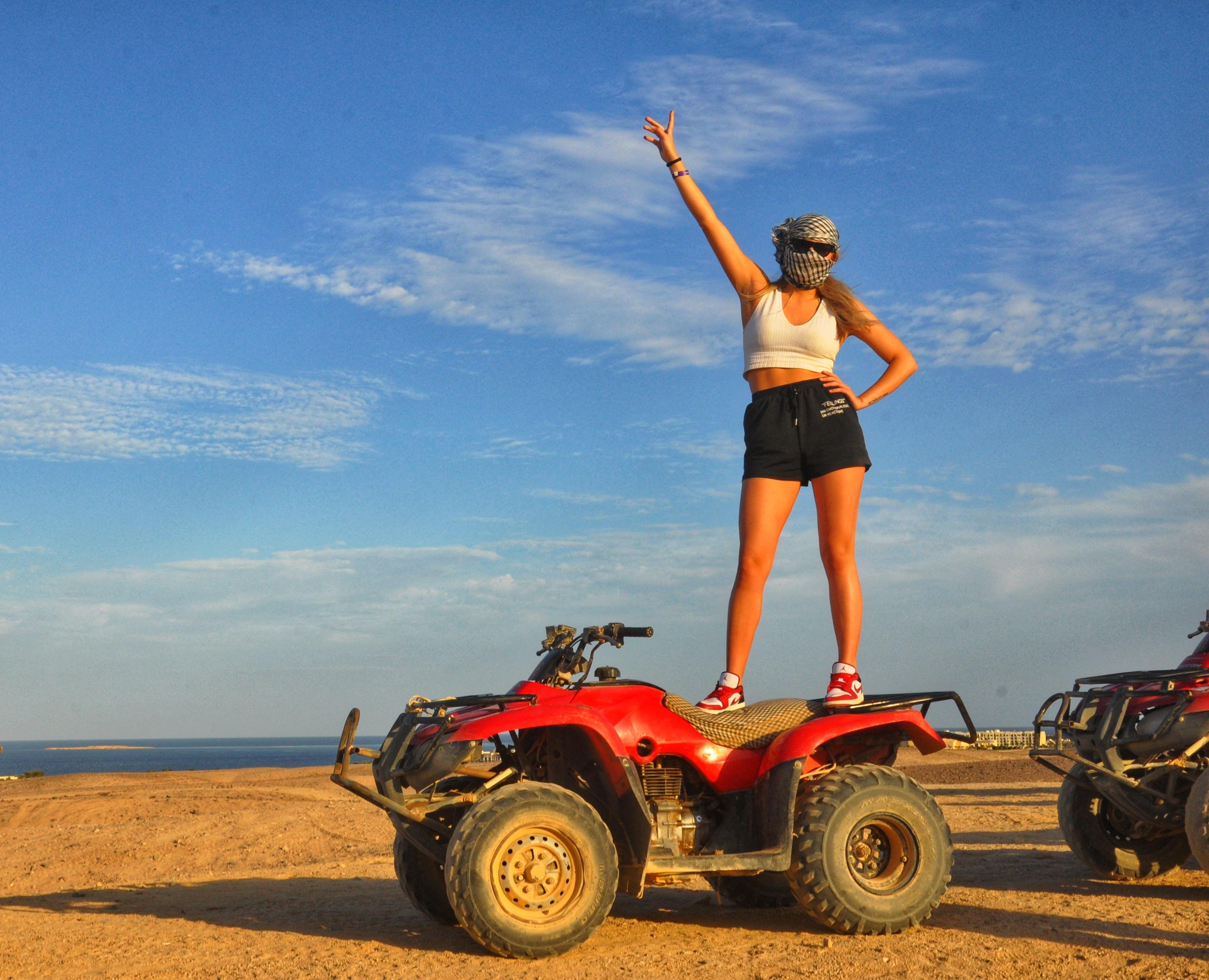Hurghada Desert Adventure: Quad Bike, Camel Ride, Dinner & Stargazing