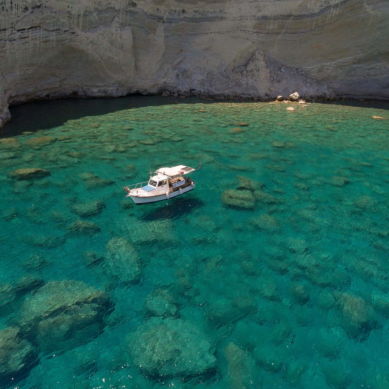 Pollonia to Polyaigos Morning Sailing & Swim Cruise