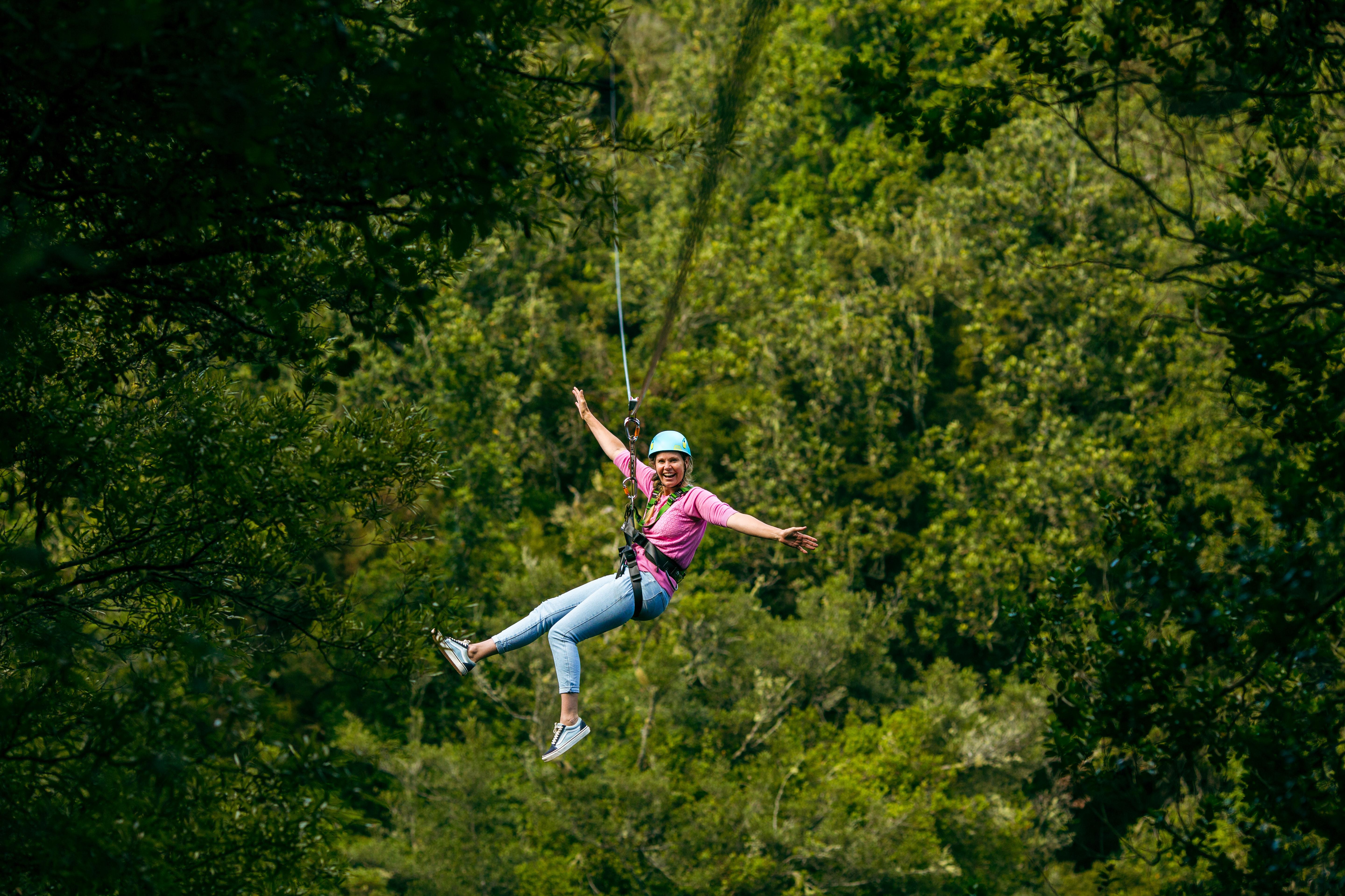 Rotorua Zipline, Waterfalls & Hot Pool Soak Adventure