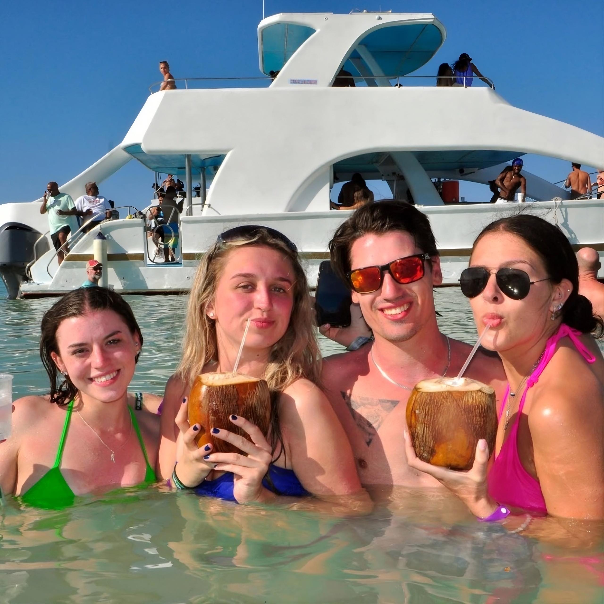 Sosúa Catamaran Party Cruise with Dual Snorkel Stops