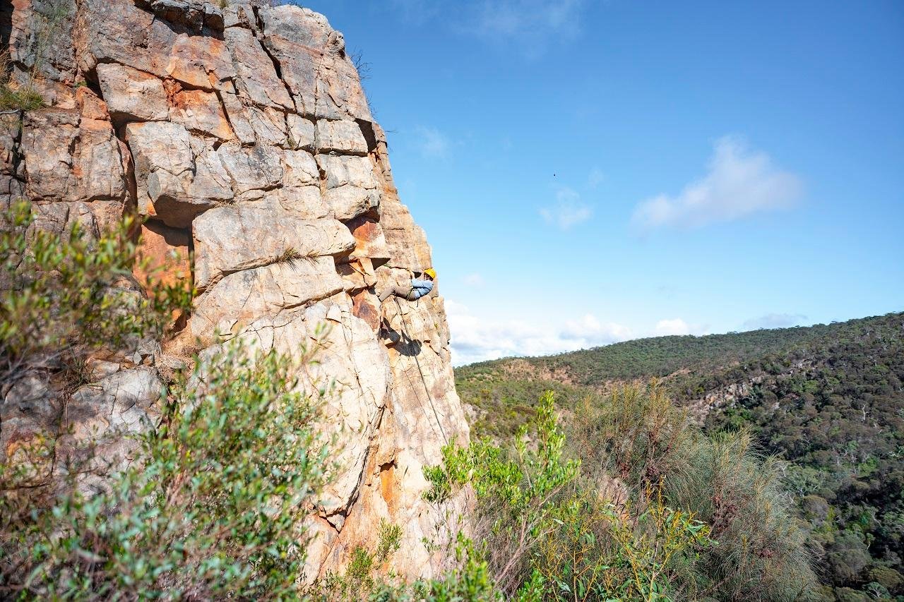 Rock Climbing & Abseiling Adventure in Onkaparinga National Park