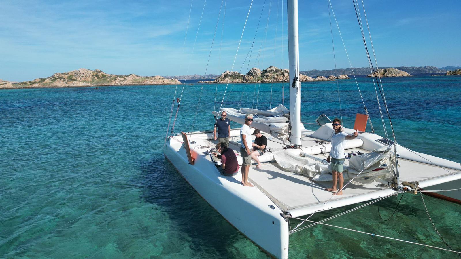 Full-Day Catamaran Adventure in La Maddalena Archipelago