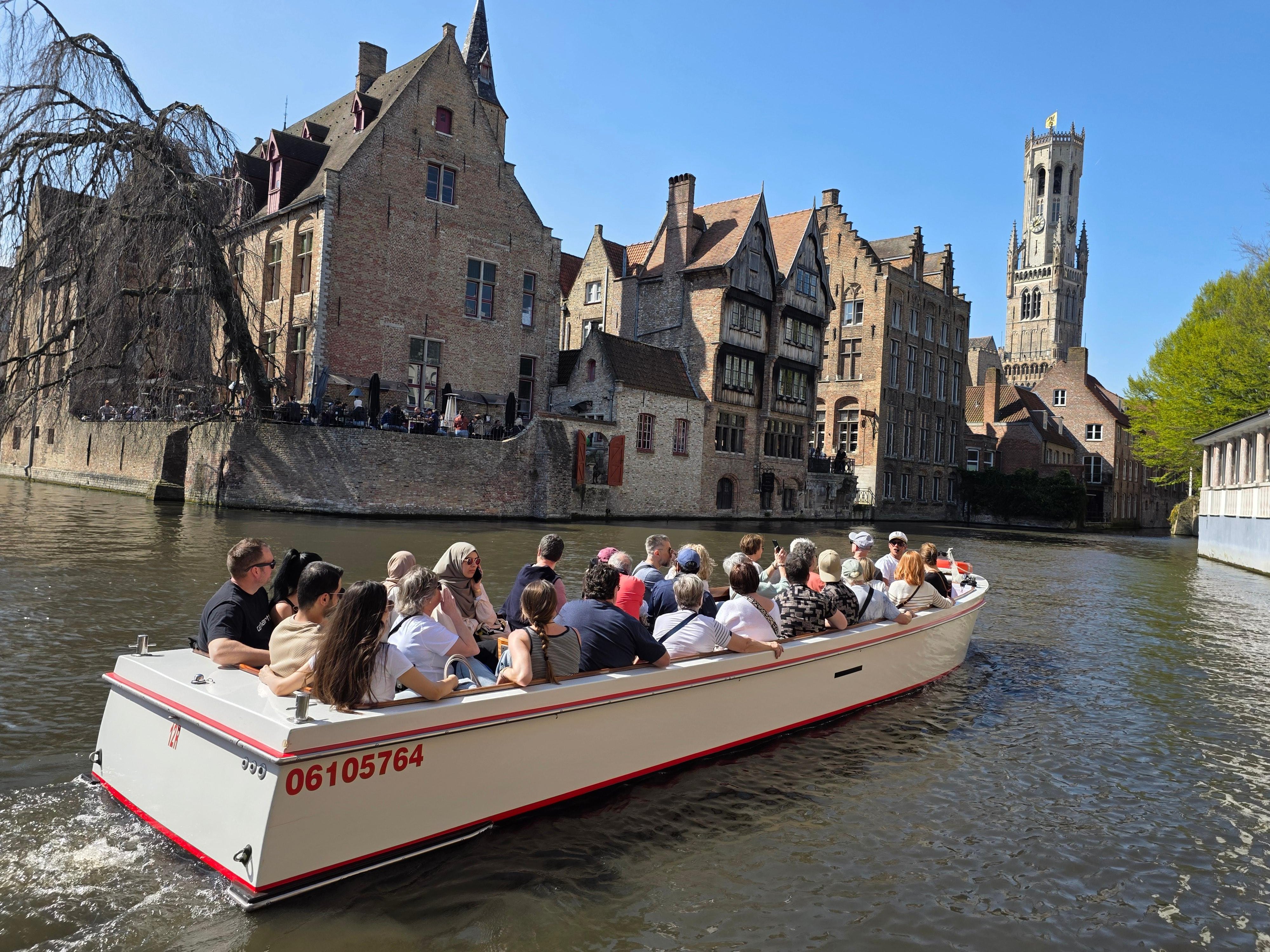 Bruges canal boat tour — medieval canals, low bridges, the Belfry and the Beguinage in the Venice of the North — image 37