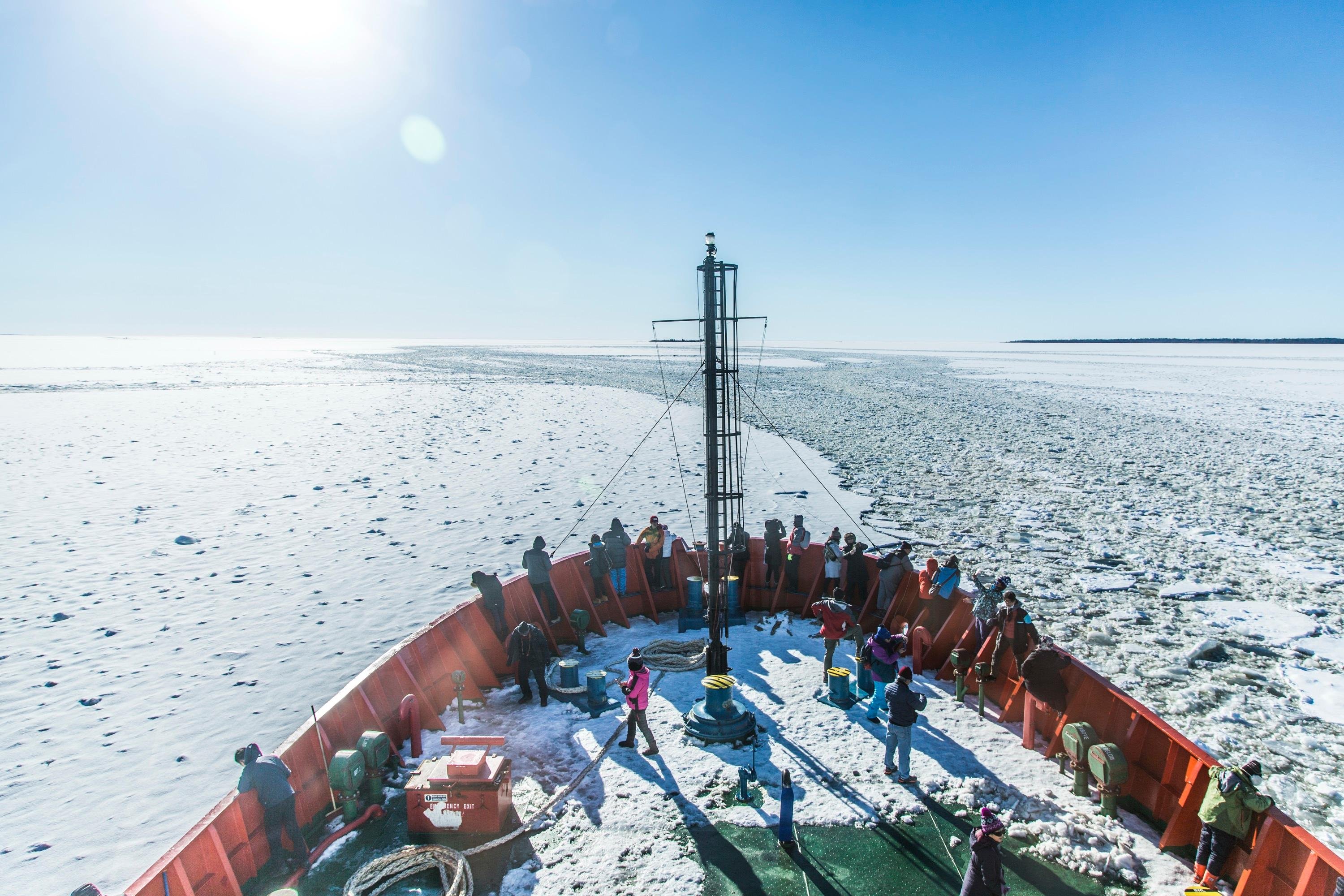 Arctic Icebreaker Cruise: Float & Walk on Frozen Sea