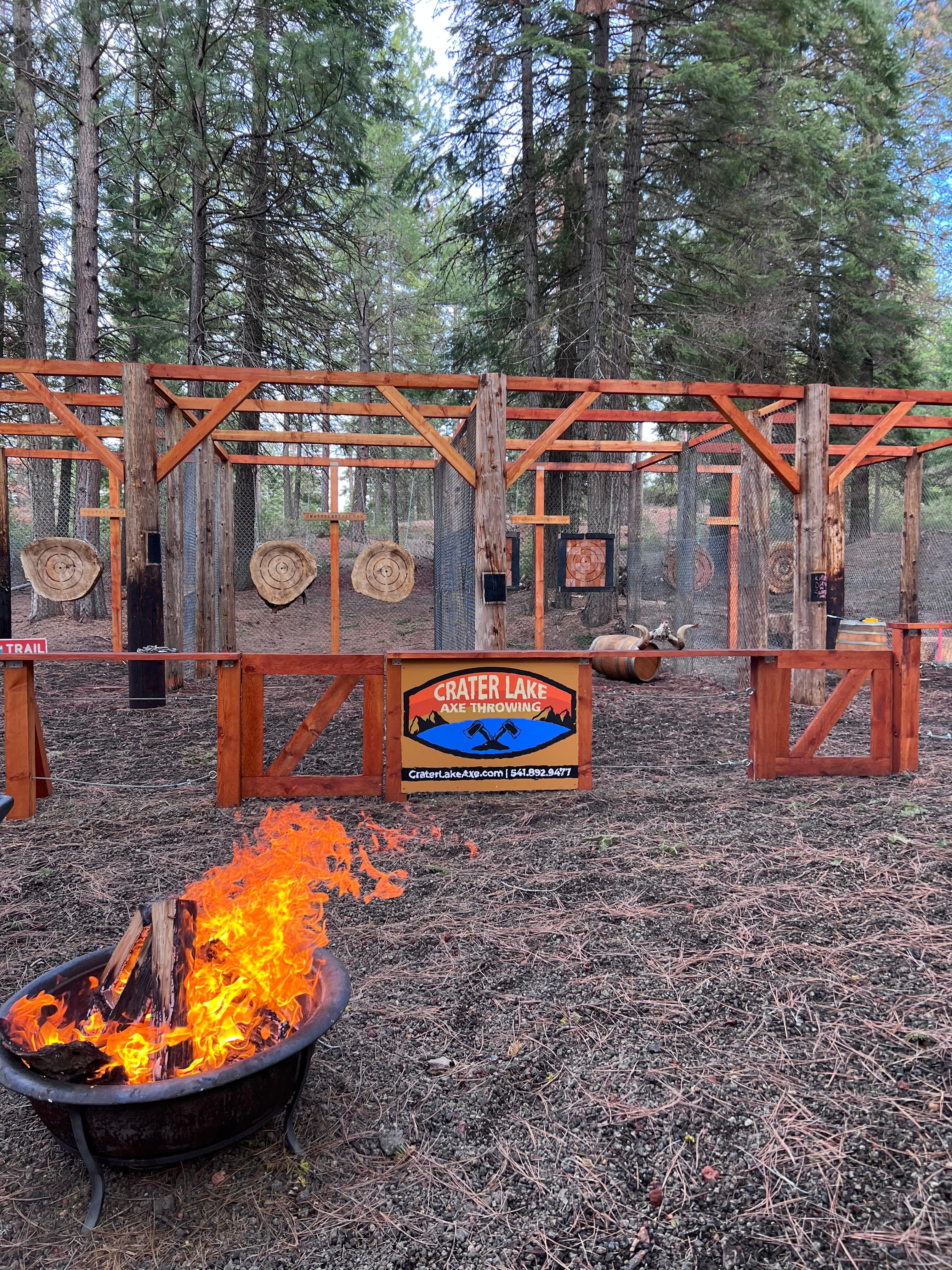 Crater Lake Outdoor Axe Throwing Adventure