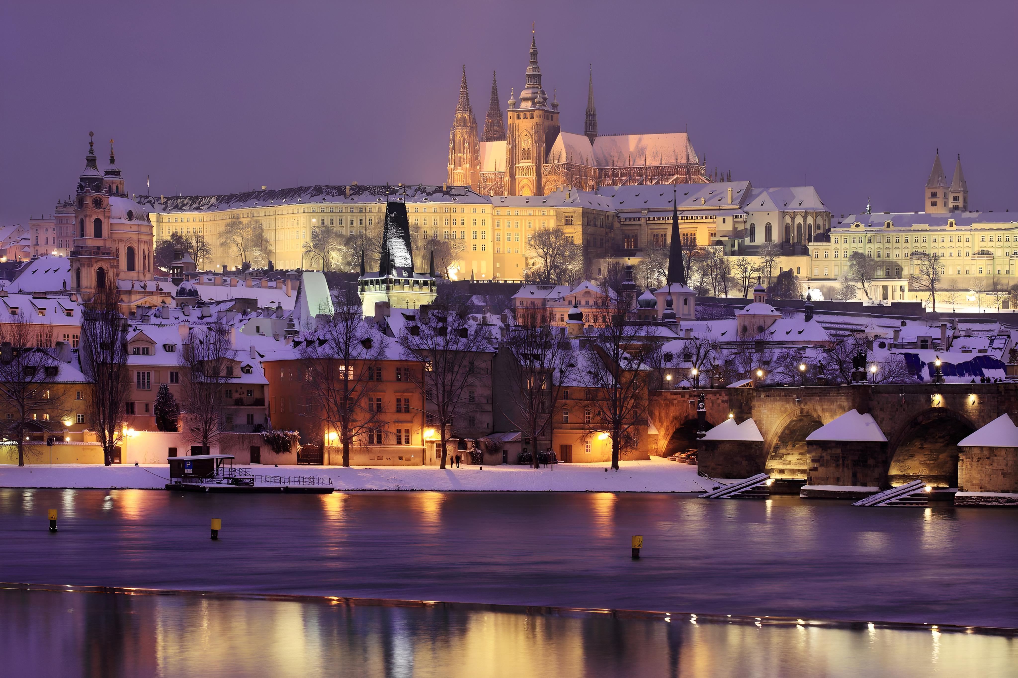 Festive Vltava River Cruise with Mulled Wine