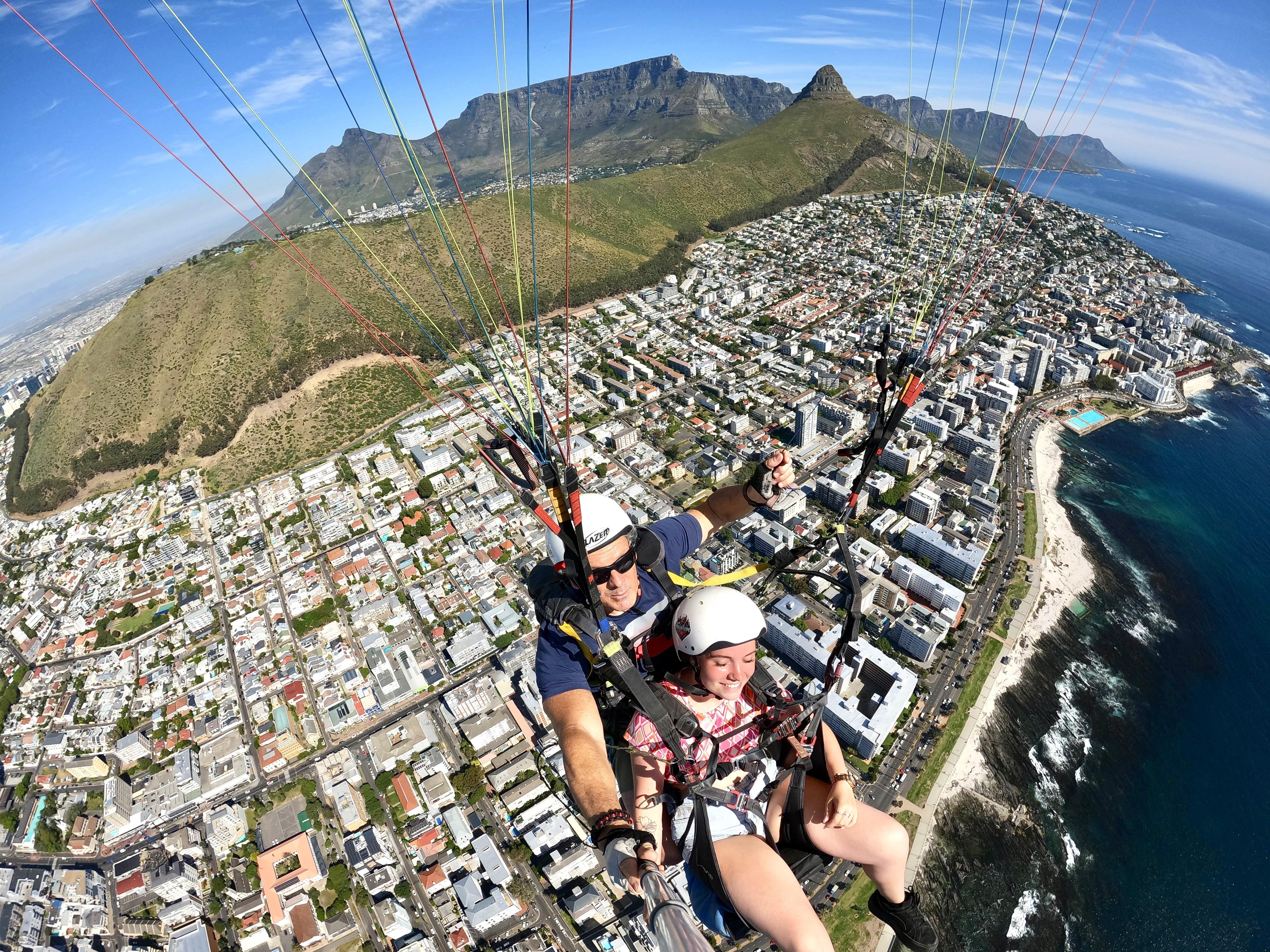 Cape Town Tandem Paragliding with Table Mountain Views