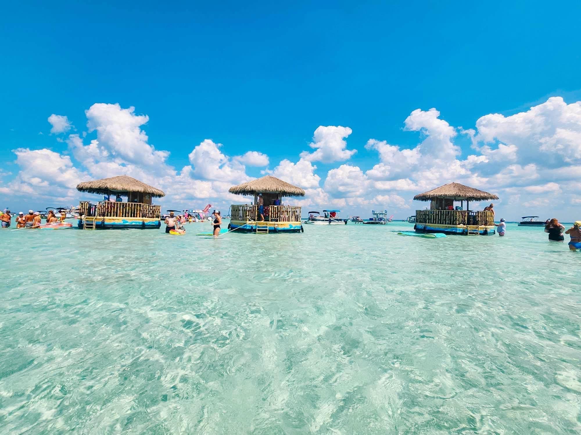 Tailfins Tiki Boat Adventure to Crab Island