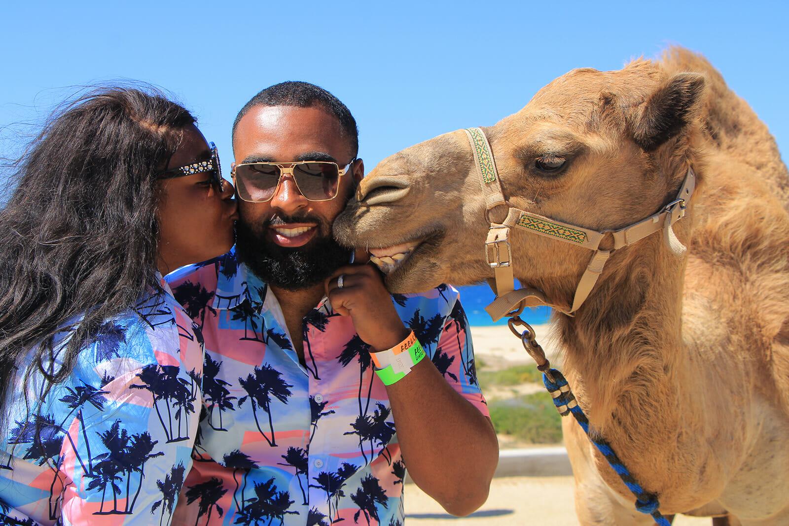 Cabo Desert Camel Ride with Mexican Buffet & Tequila Tasting