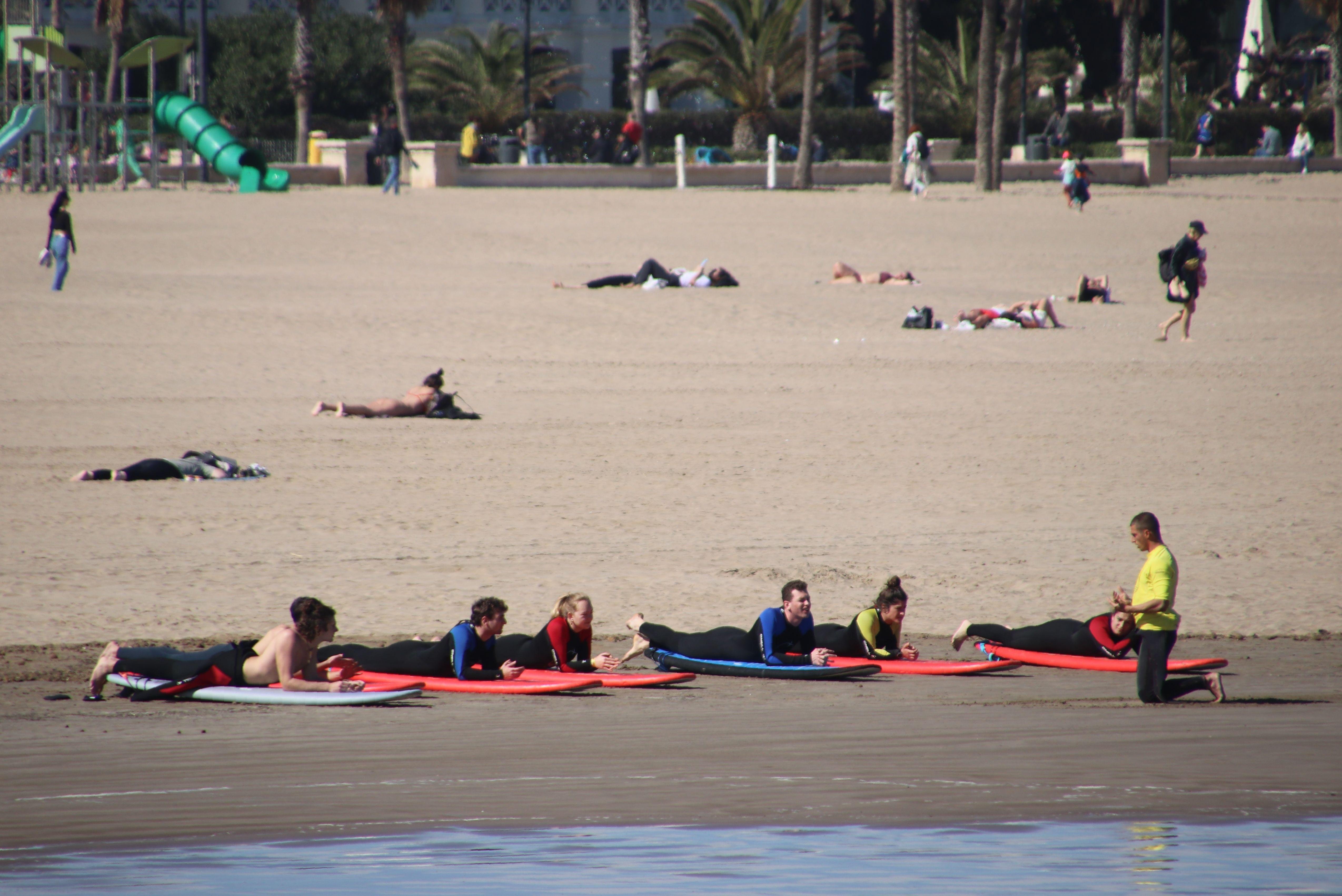 Valencia Beach Surf Lesson