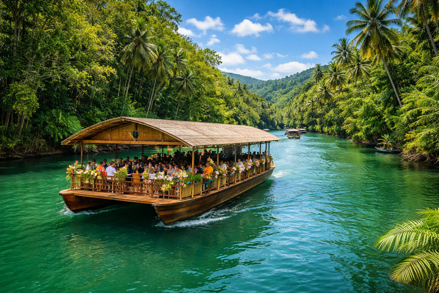 Bohol Day Trip from Cebu: Chocolate Hills, Tarsiers & Loboc River Cruise