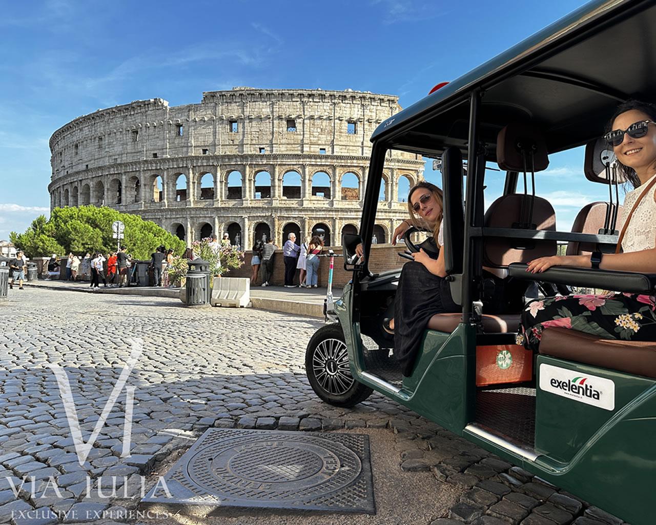Rome Historic Sites Golf Cart Tour with Gelato