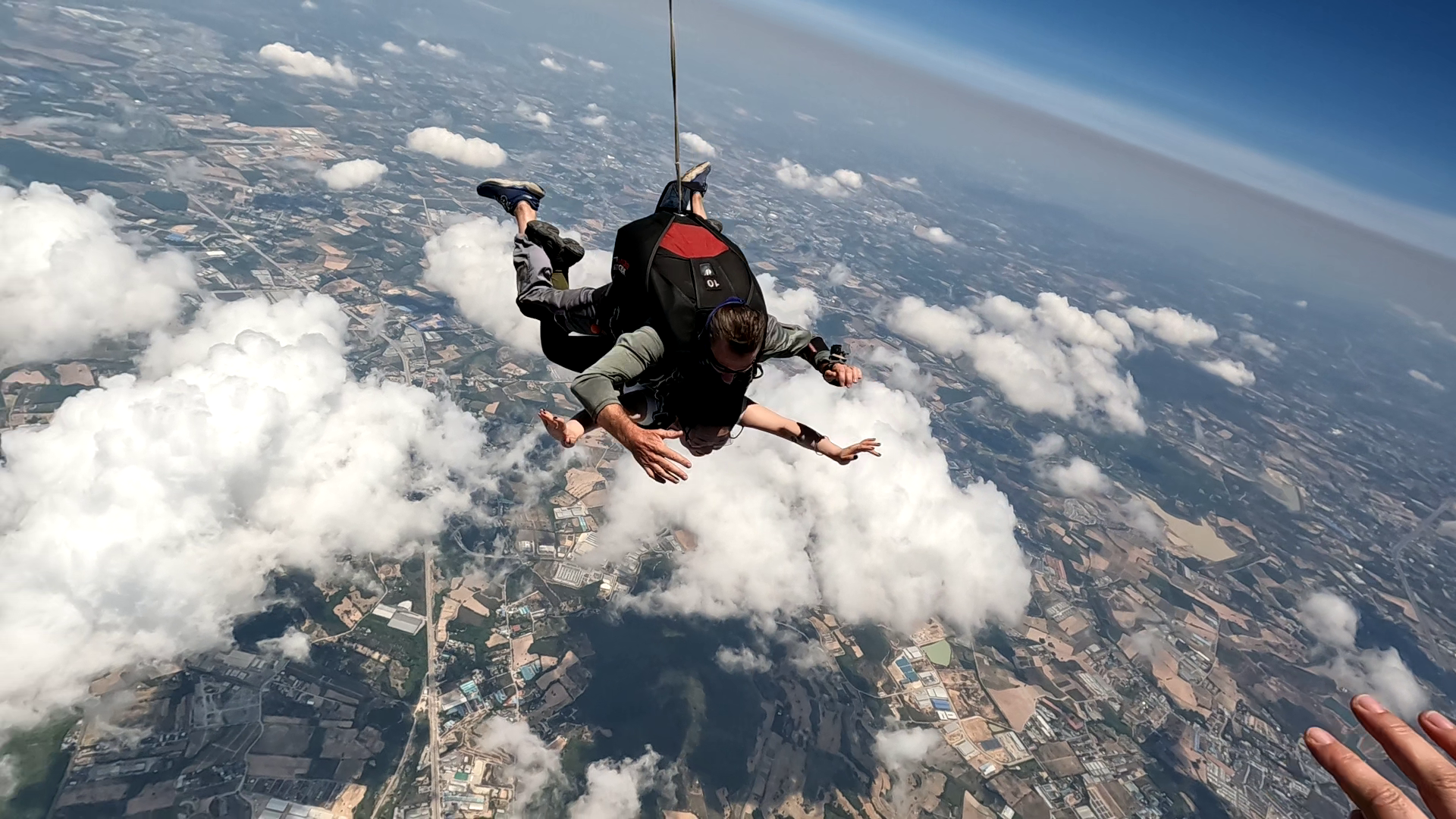 Tandem Skydive Over Thailand's Eastern Coast