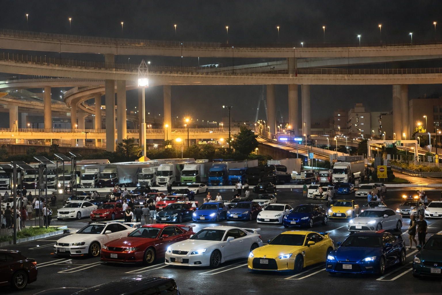 Tokyo Night Cruise JDM Culture Tour include stop at Daikoku