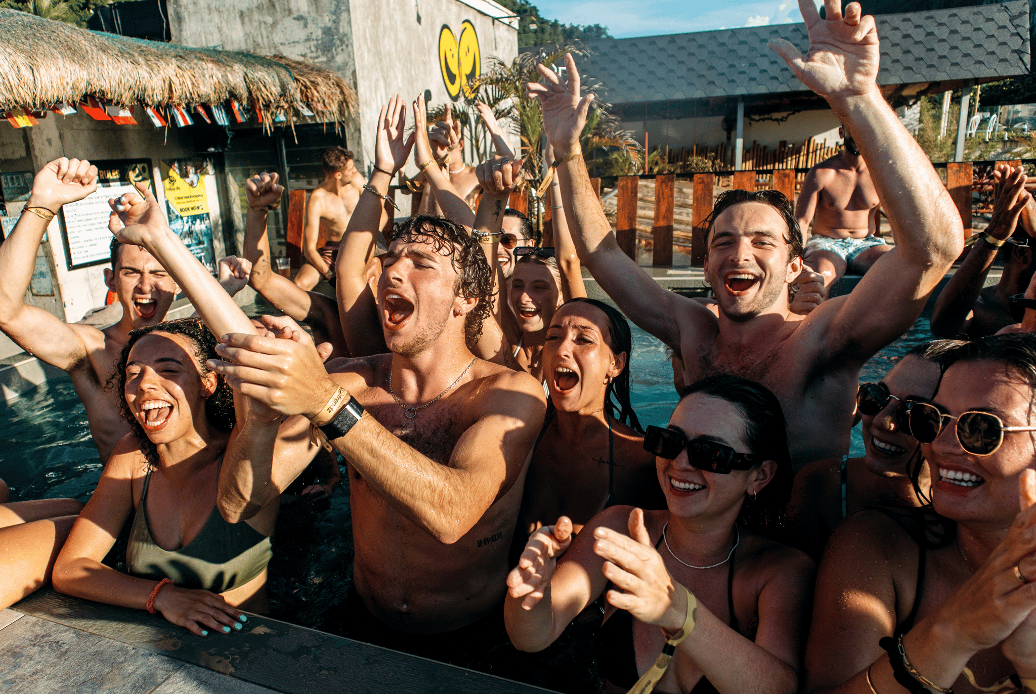 El Nido Social Island Hopping Adventure with Rooftop Pool Party