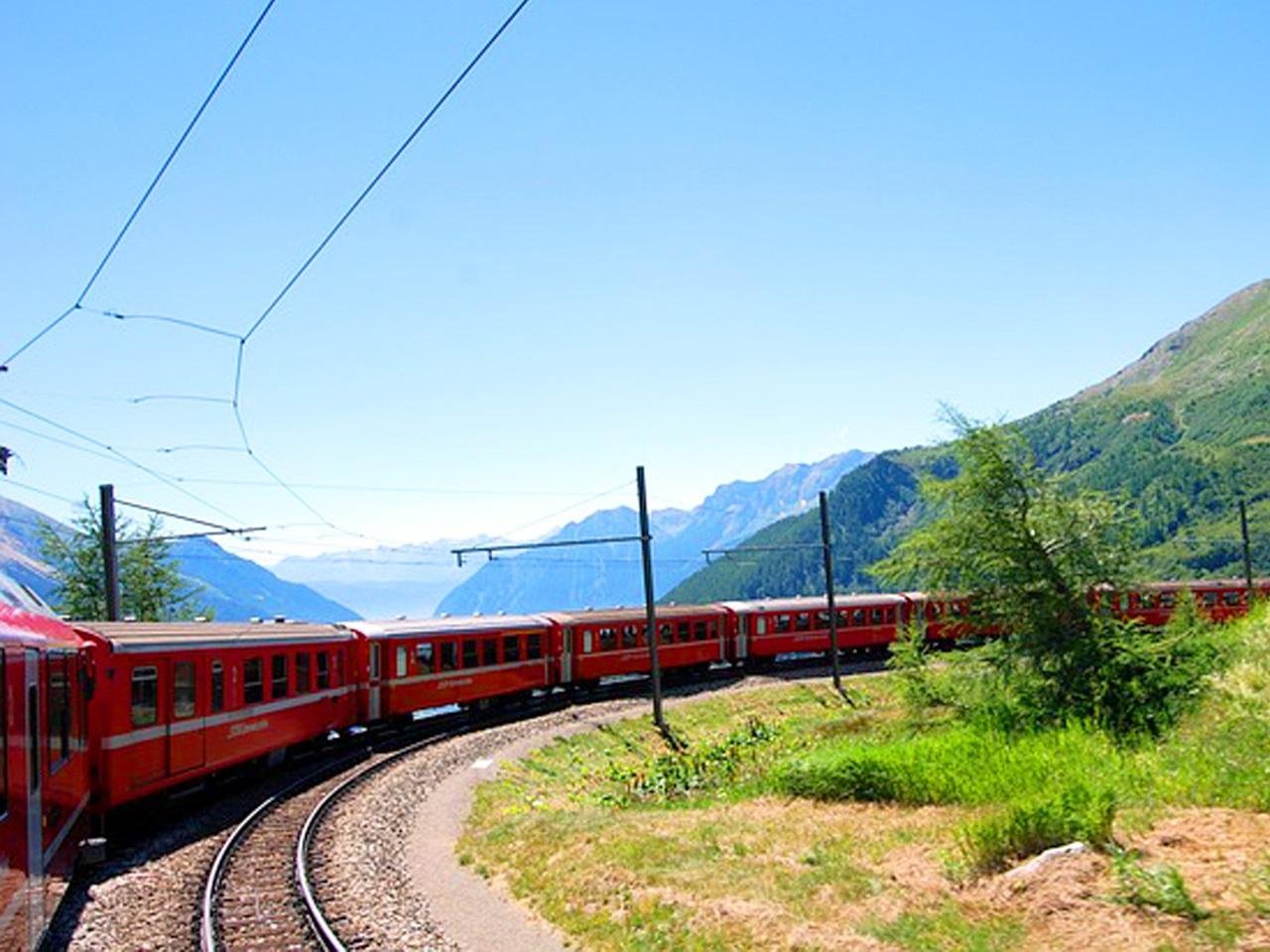 Milan to St. Moritz & Bernina Red Train Alpine Day Trip
