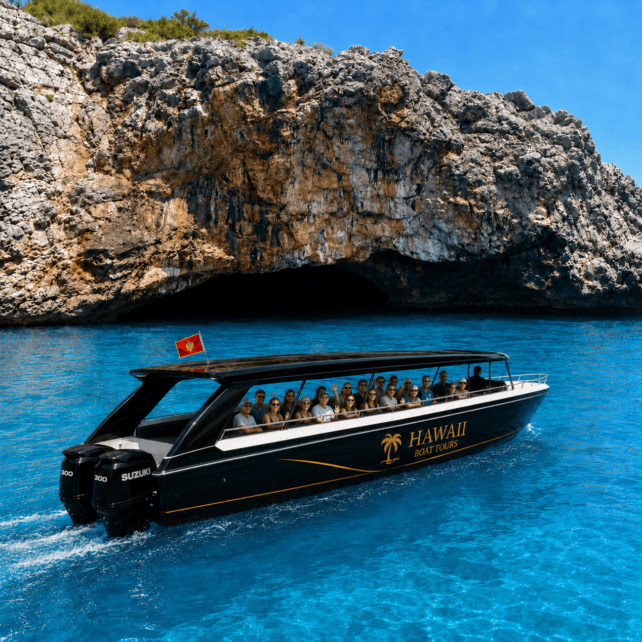 Blue Cave, War Tunnels & Mamula Island Speedboat Adventure