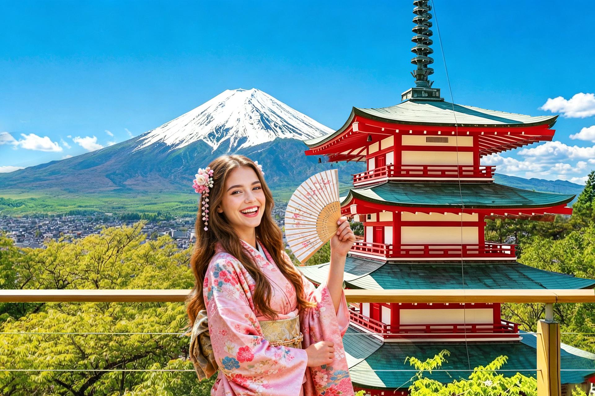 Mt Fuji Day Tour: Lake Kawaguchi, Oshino Hakkai & Chureito Pagoda from Tokyo