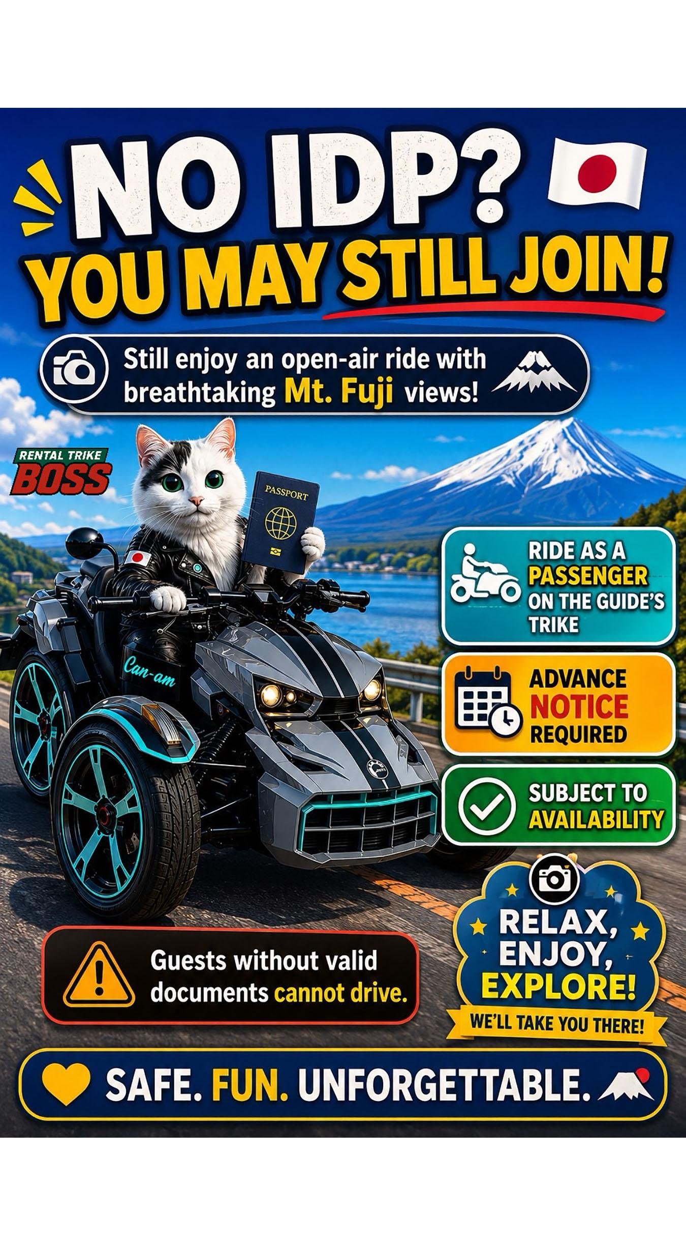 Mt. Fuji Guided Can-Am Trike Experience