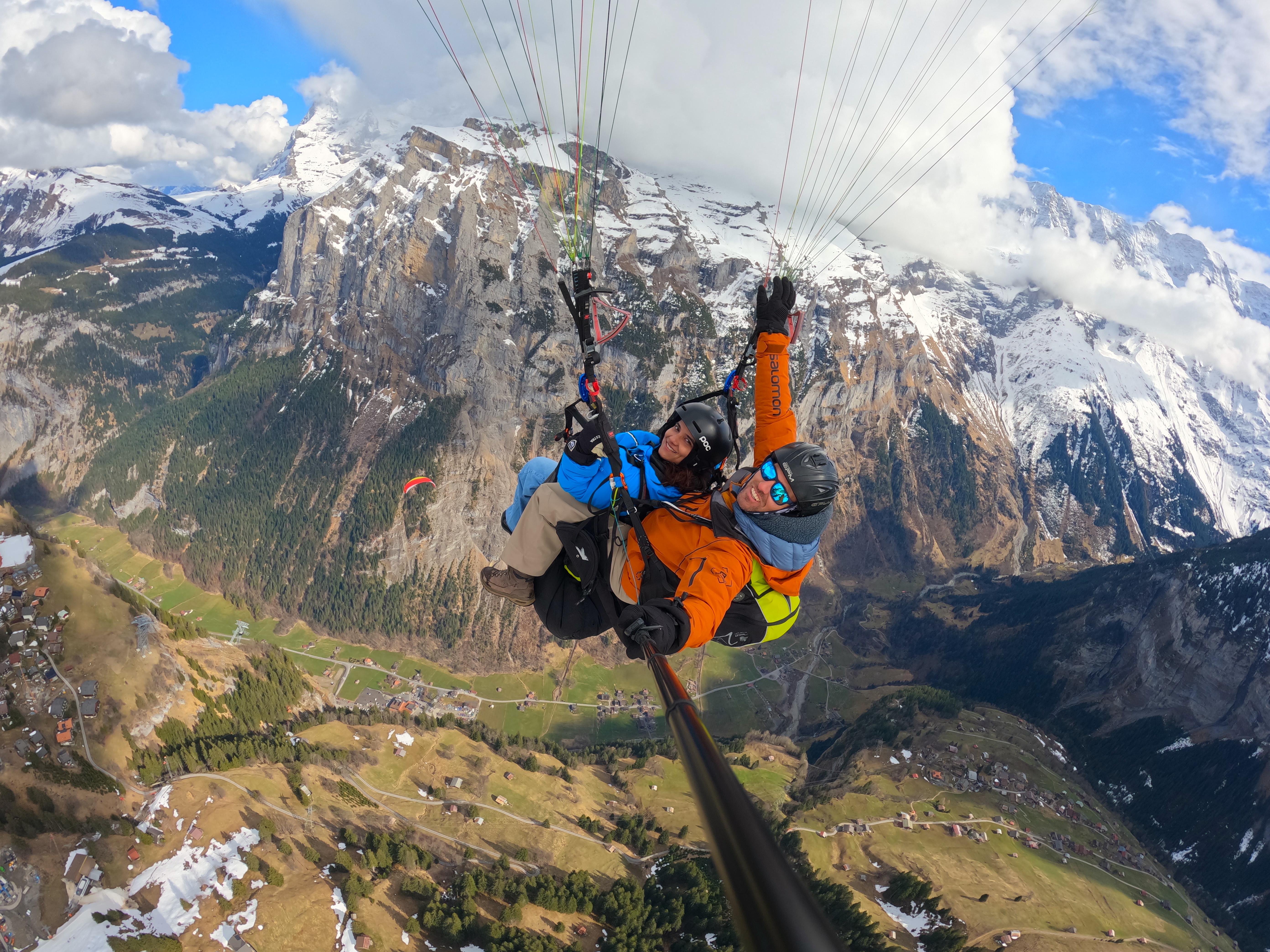 Mürren Paragliding Panorama Tandem Flight