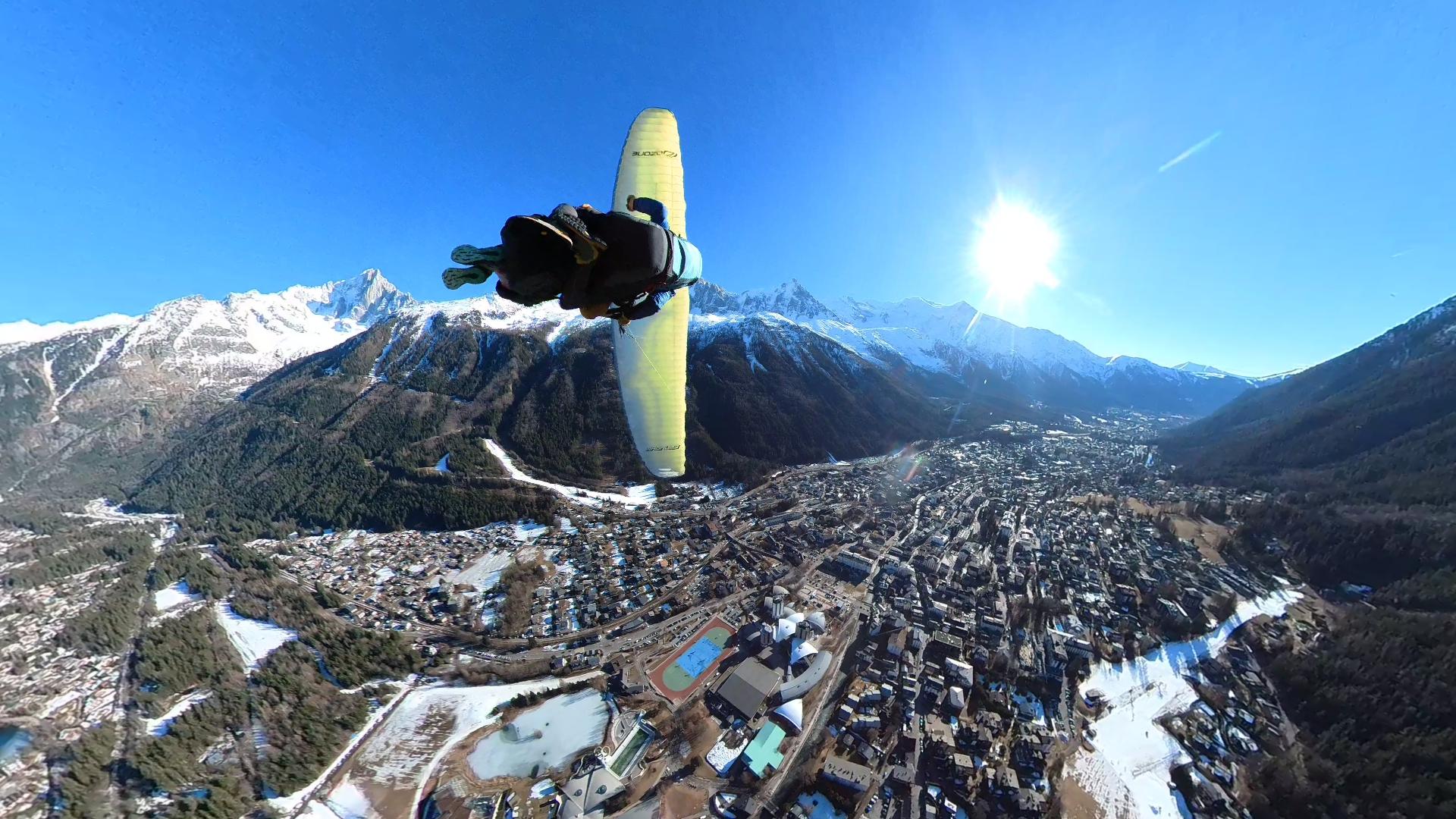 Chamonix Tandem Paragliding Flight with Video