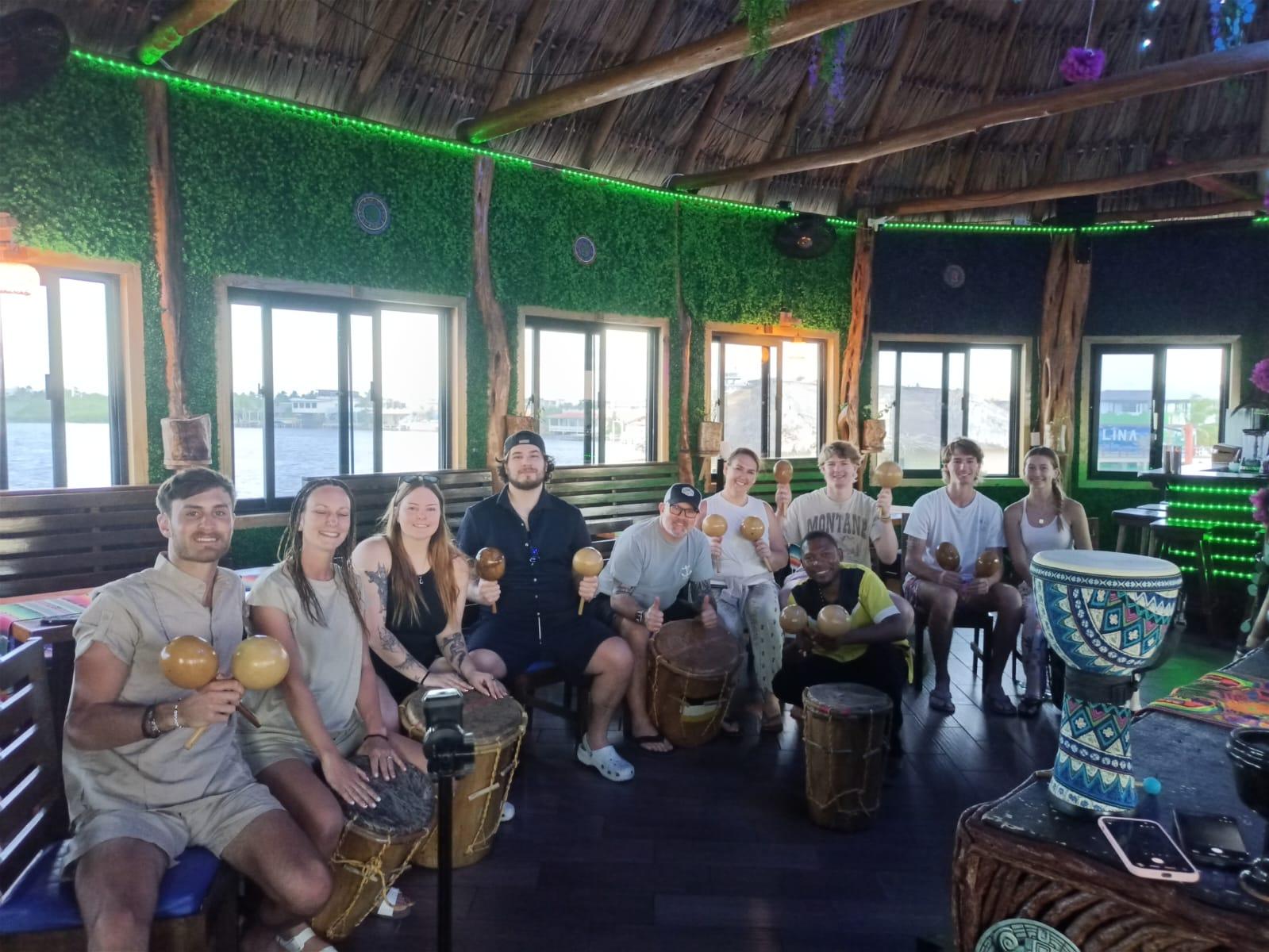 Garifuna Drumming Class in San Pedro