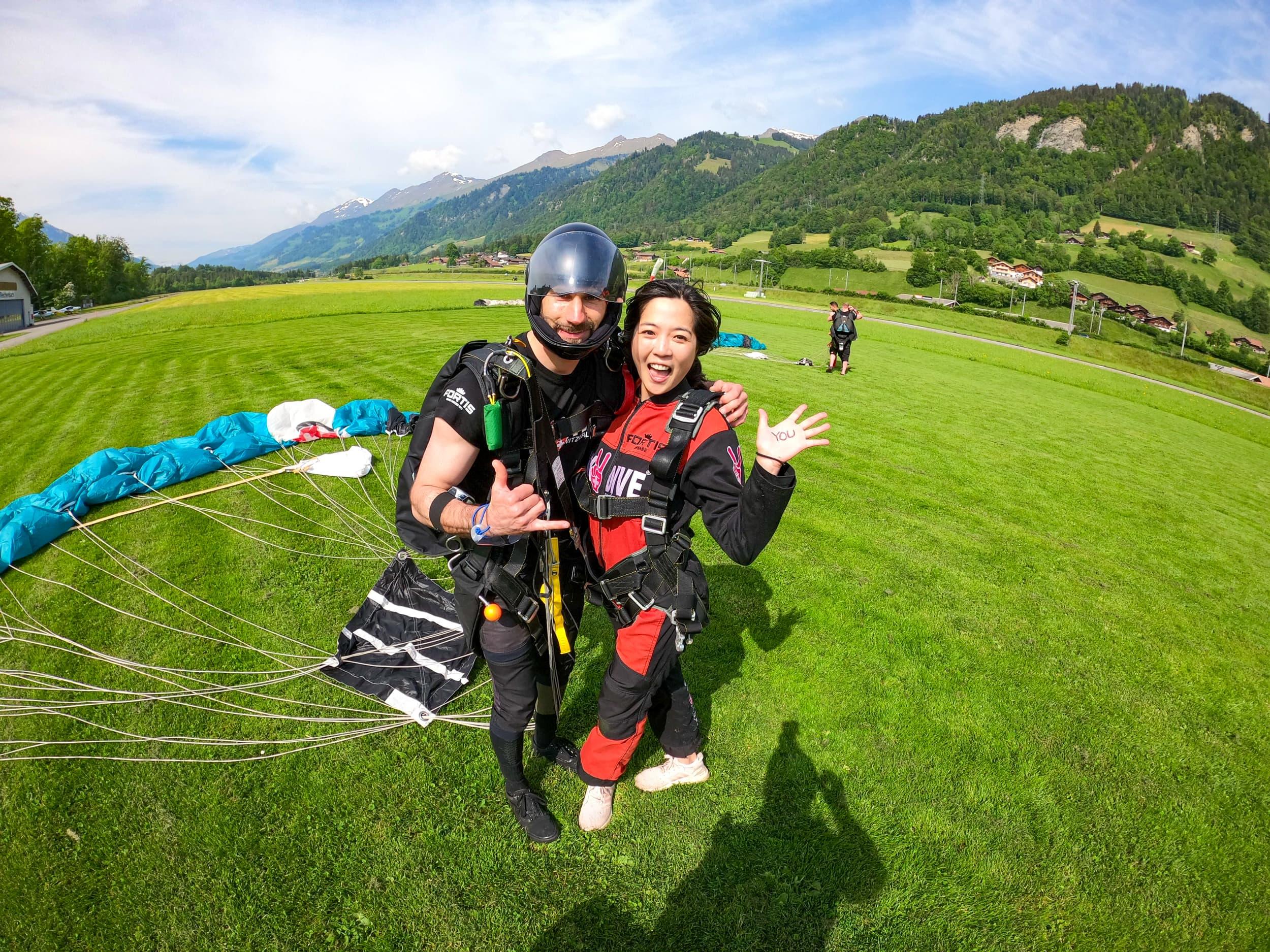 Zurich to Interlaken Skydiving & Alpine Flight Experience