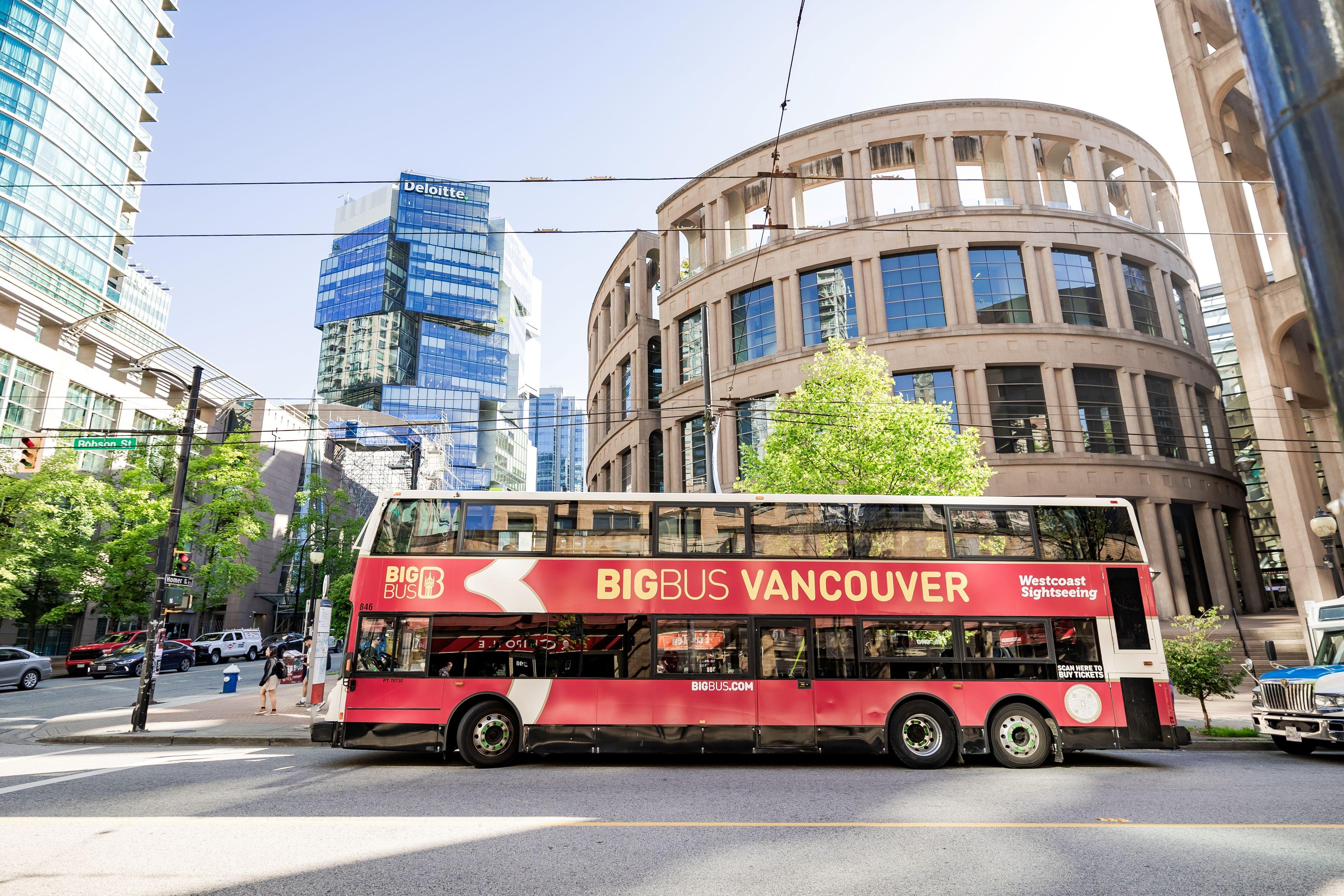 Vancouver Double-Decker Hop-On Hop-Off Bus Tour