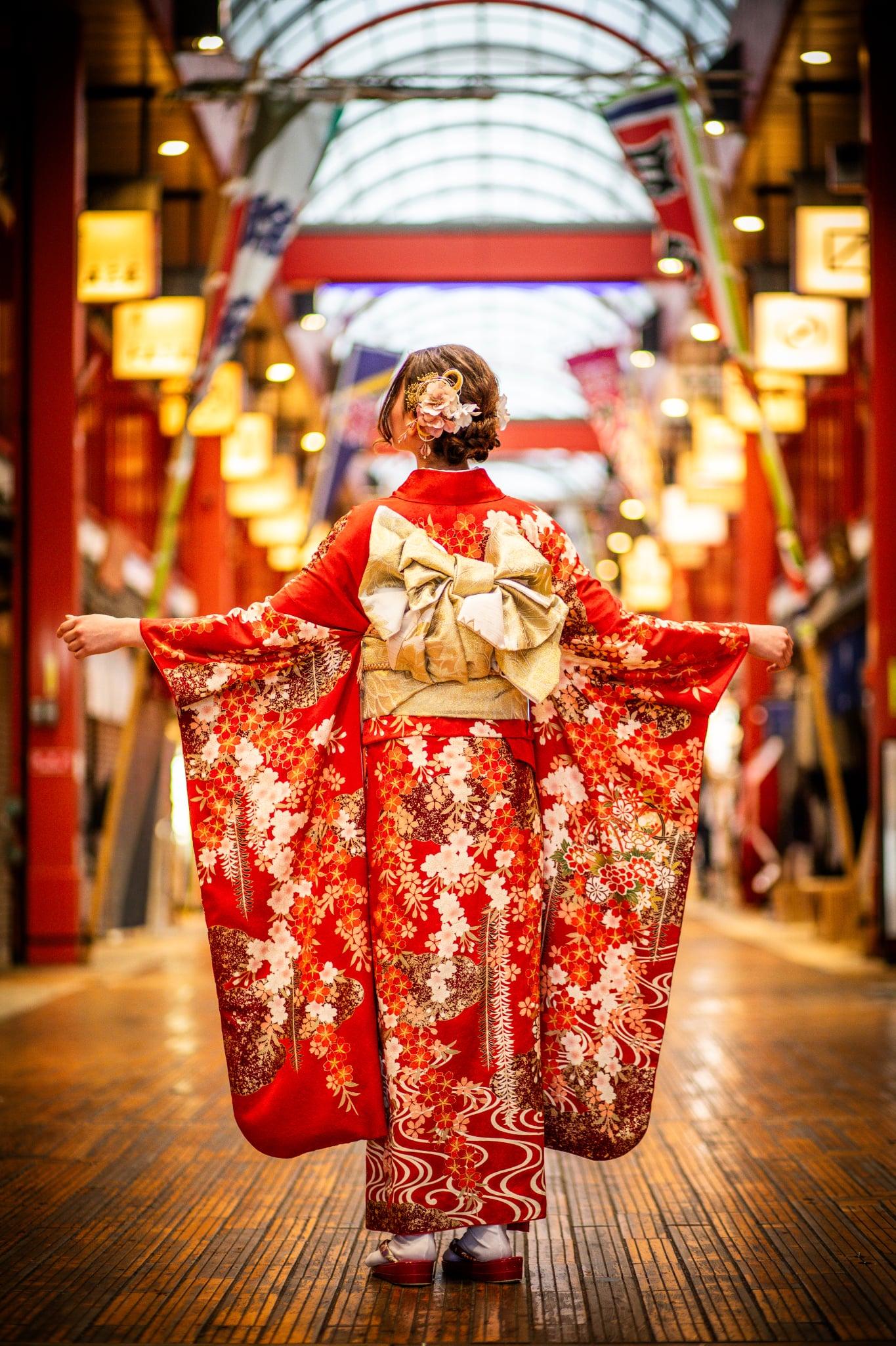 kimono photoshoot in Asakusa, Tokyo — image 3