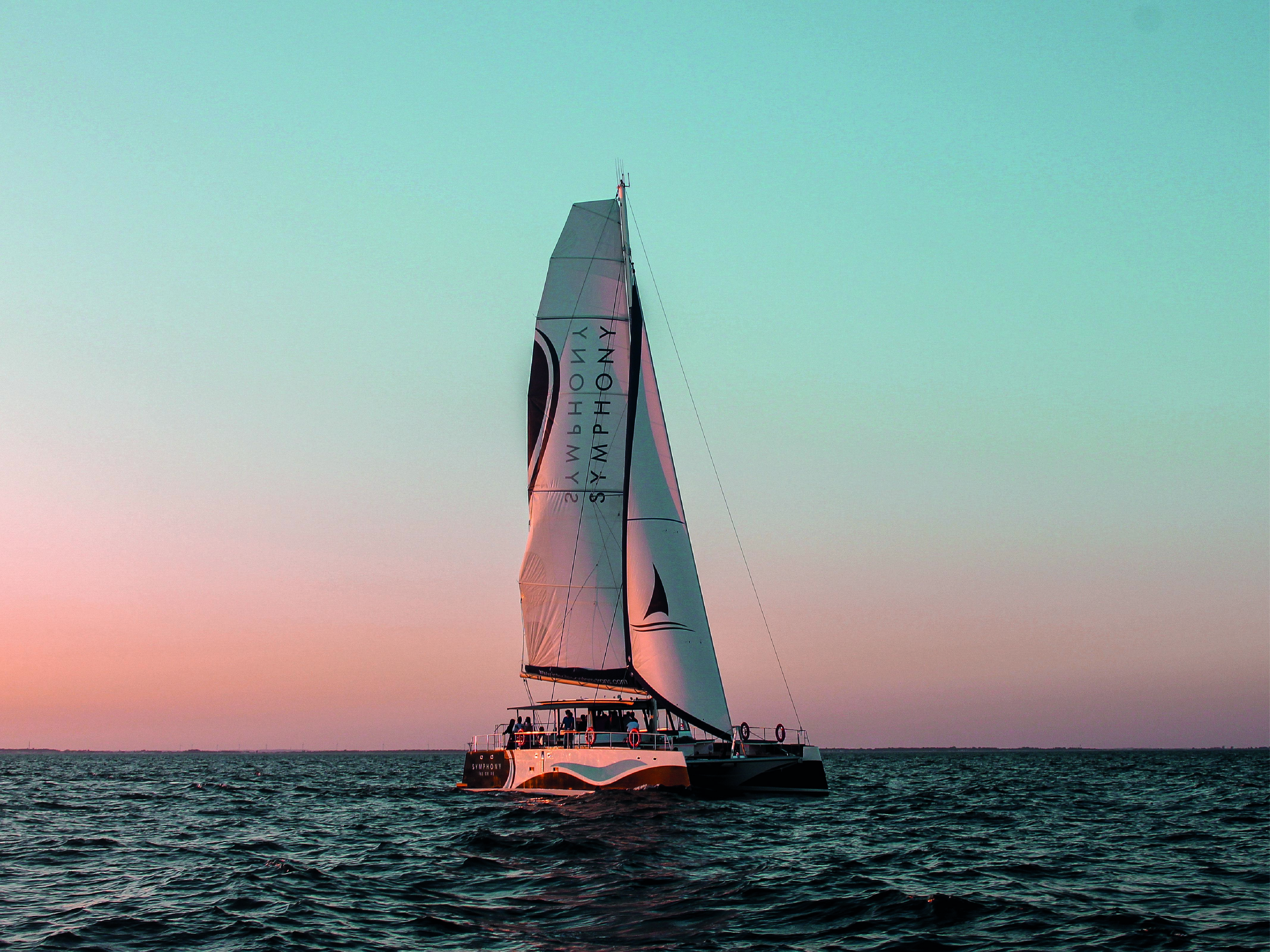 Sunset Sailing on the Symphony Catamaran