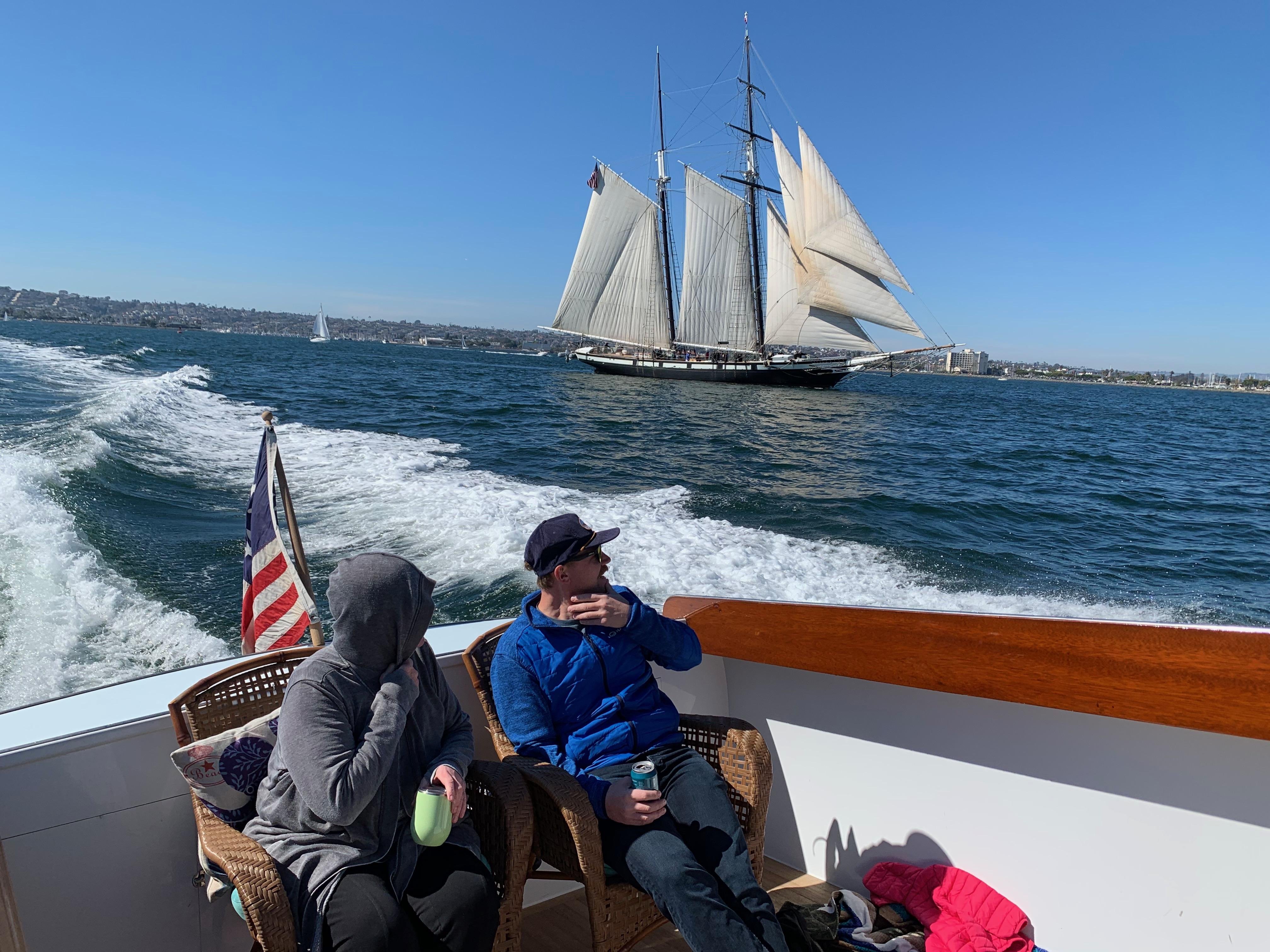 San Diego Sunset Cruise on a Classic Wooden Yacht
