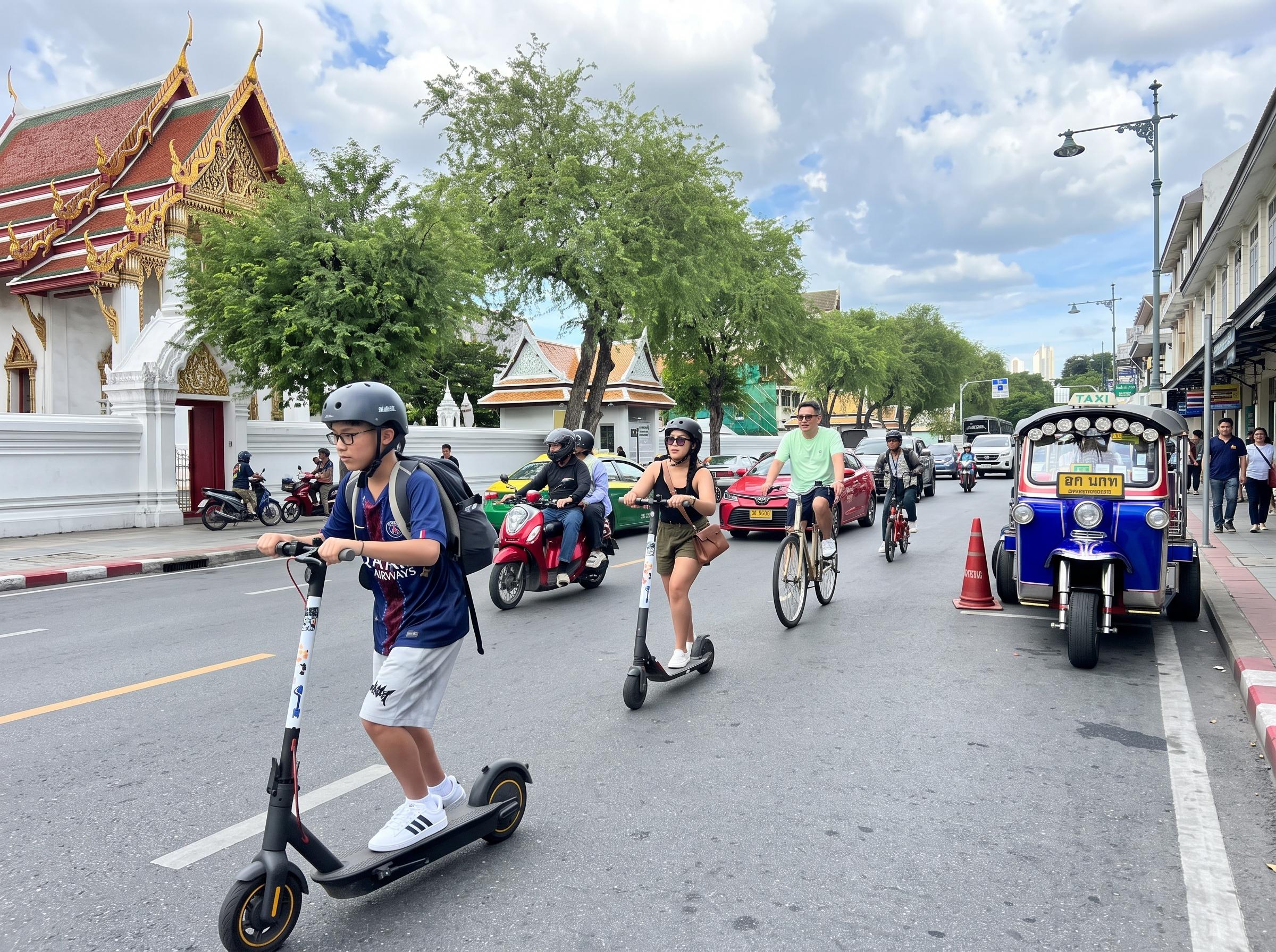 Old Bangkok Electric Scooter & Bike Adventure