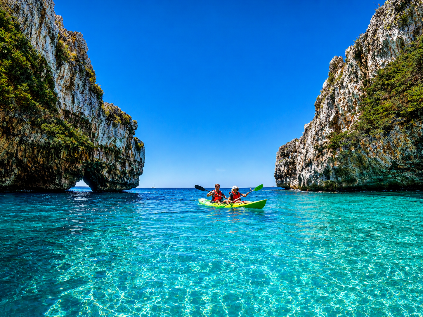 Kayak Cave Adventure in Santa Maria di Leuca