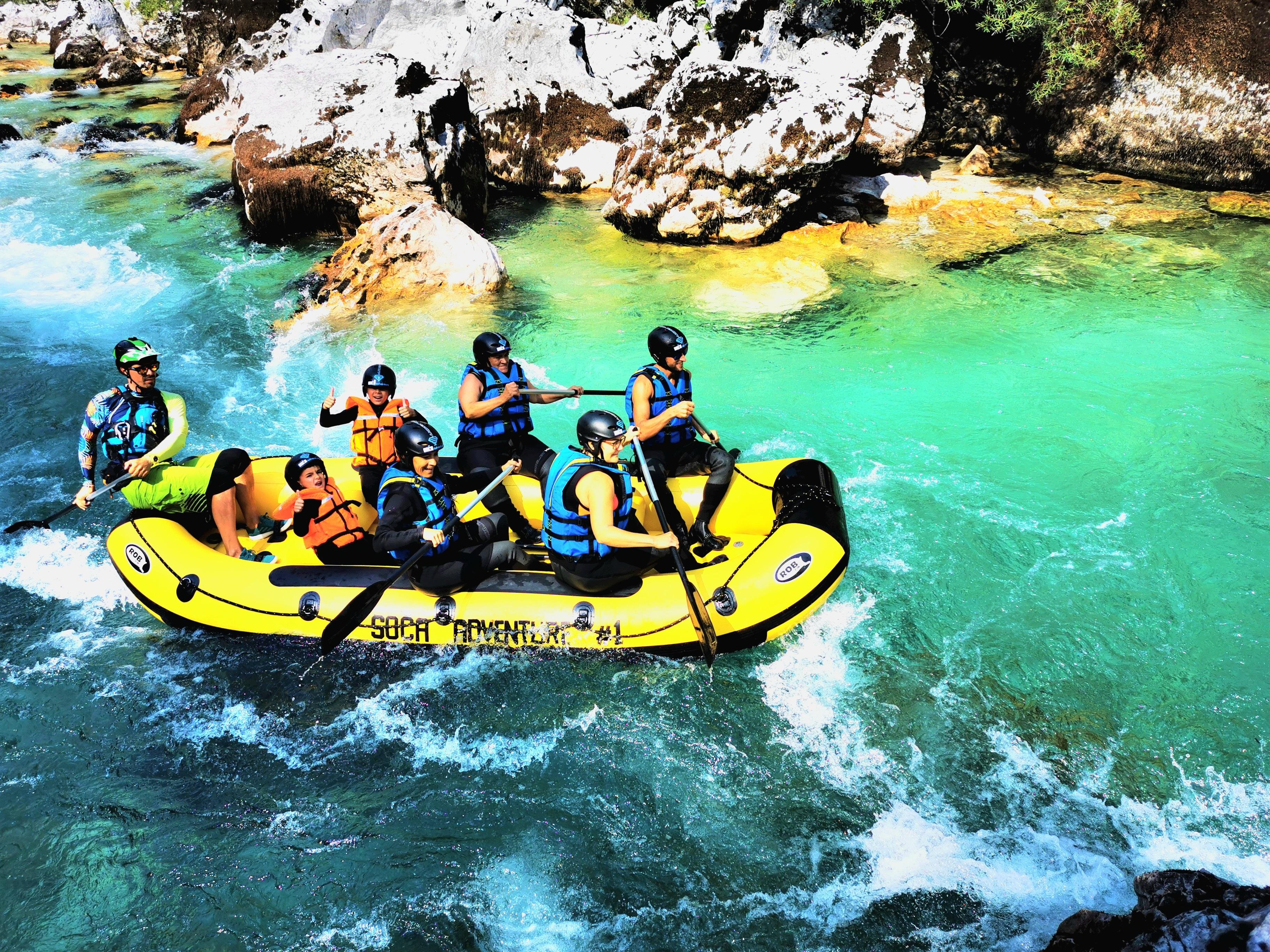 Bovec: Family Rafting on Soča River from 4years +FREE photos — Soča River and Julian Alps scenery (6)