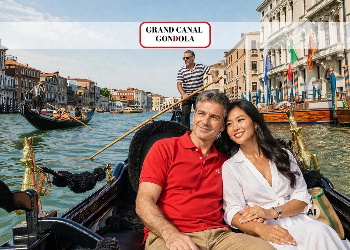 Grand Canal Gondola Ride with Gallery & Storytelling