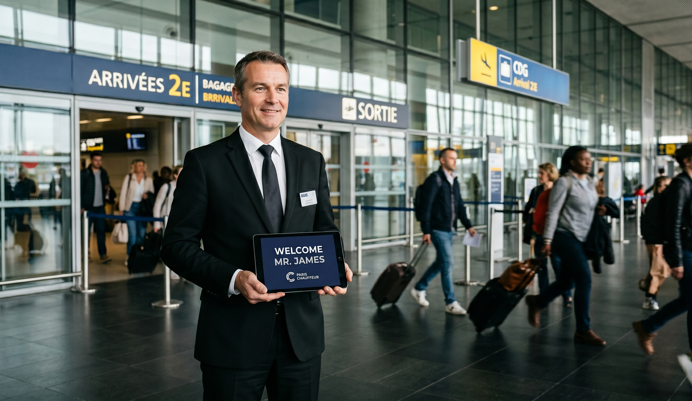Private CDG Airport Transfer with 90-Minute Free Wait