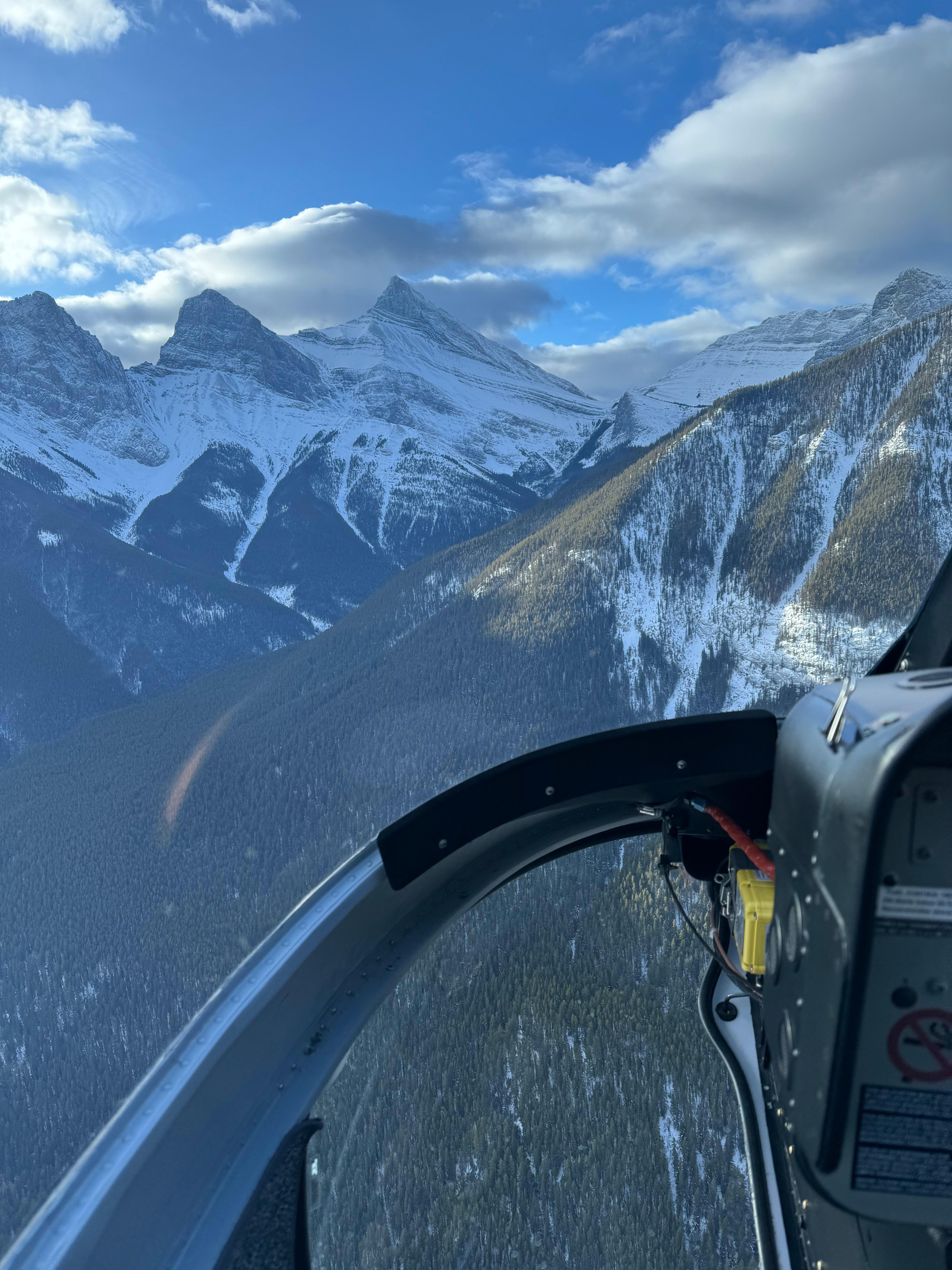 Three Sisters Helicopter Flight from Canmore