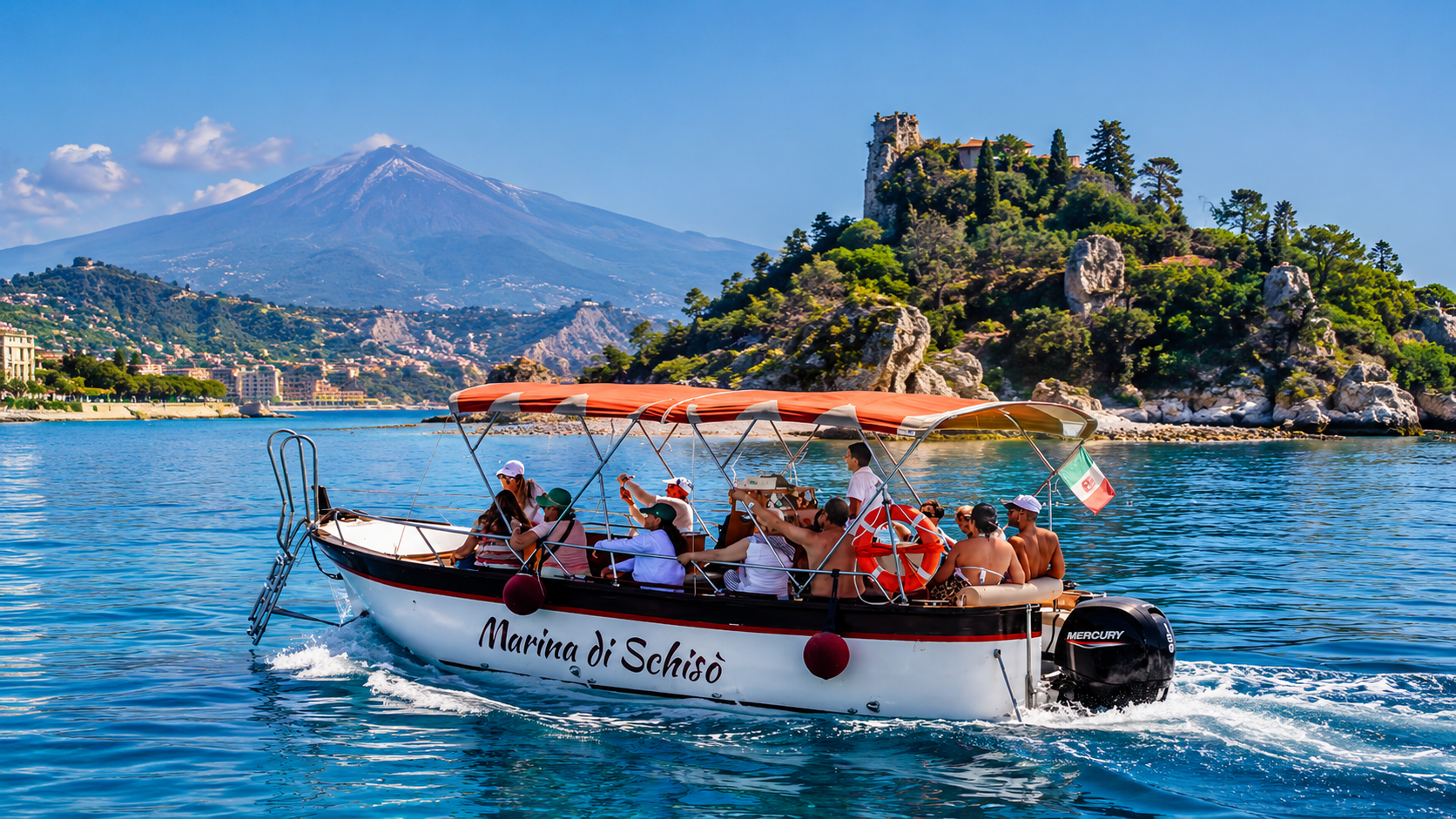 Isola Bella Coastal Cruise with Swimming & Aperitivo