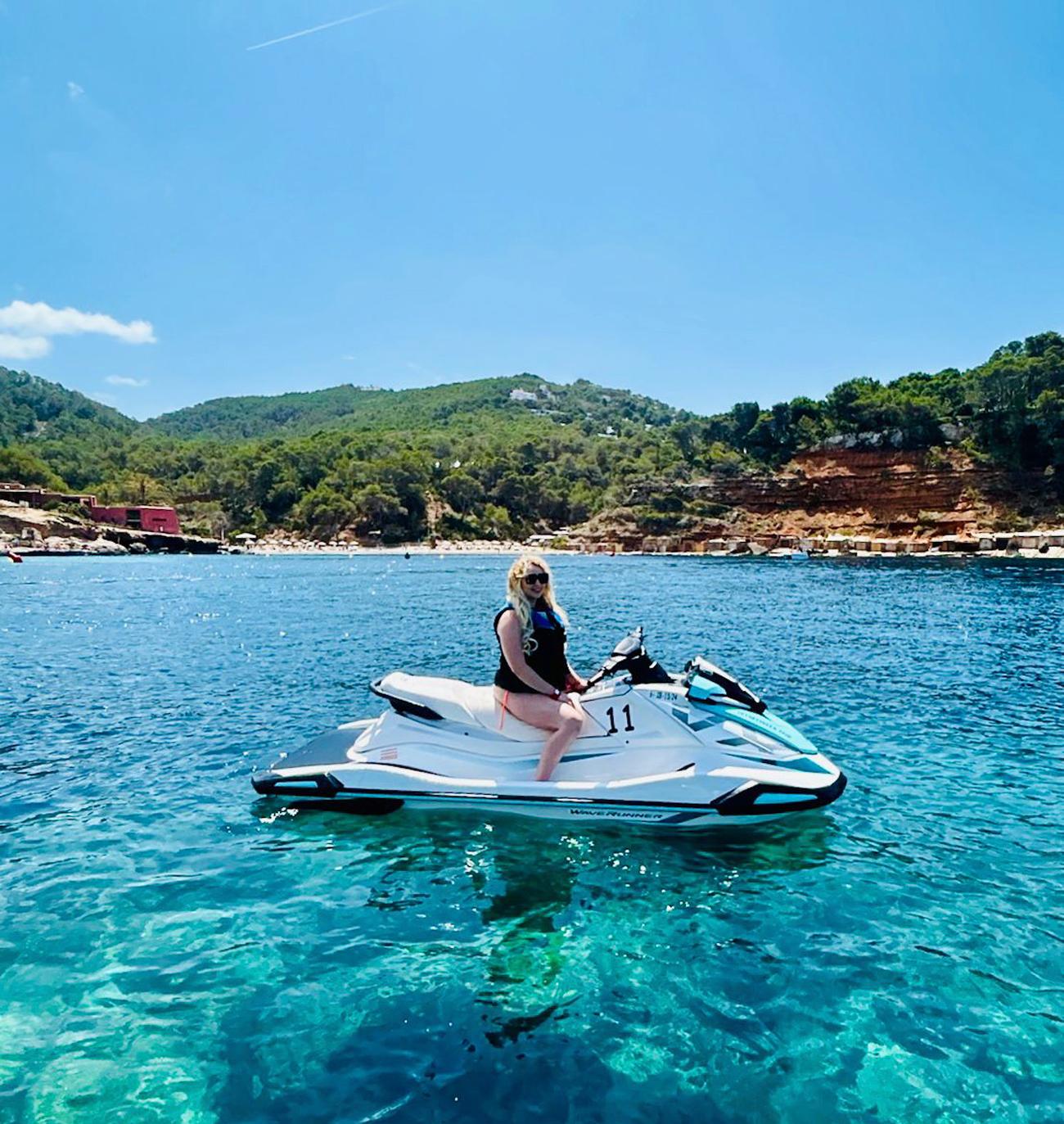 Jet Ski Adventure to Cala Salada from San Antonio