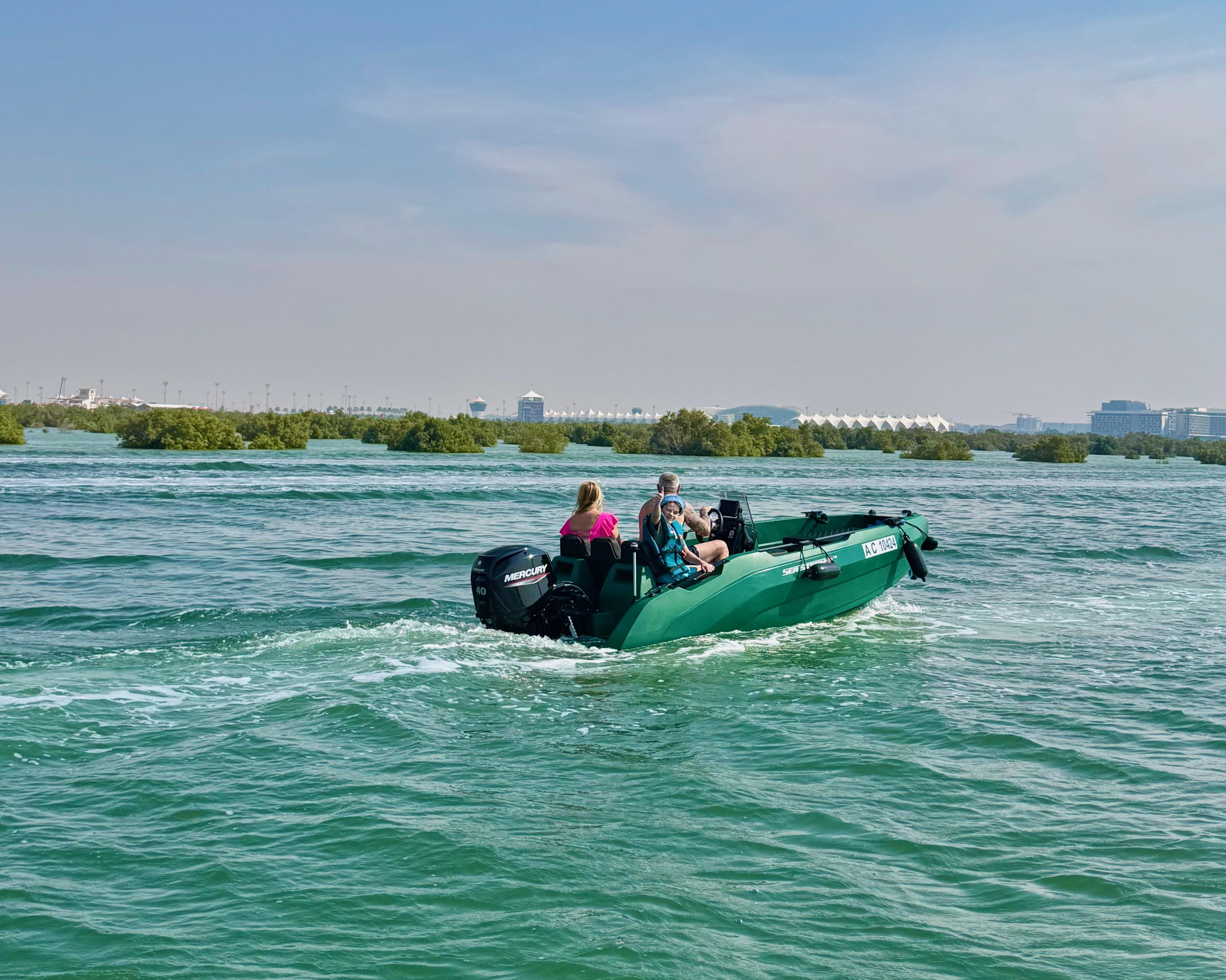 Yas Island Self-Drive Speedboat Tour with GPS Audio Guide