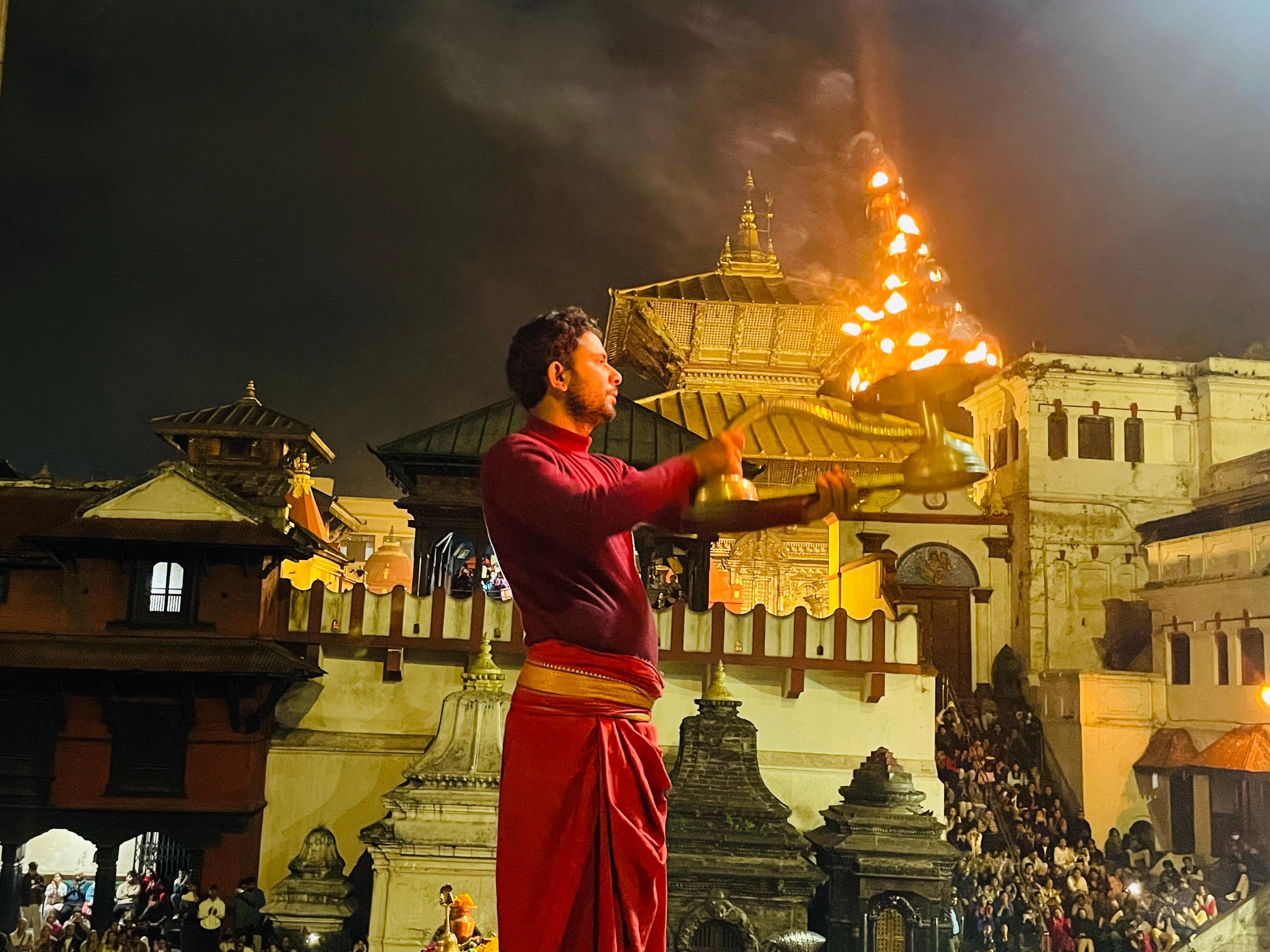 Kathmandu: Pashupatinath Temple Sunset Aarati Ritual