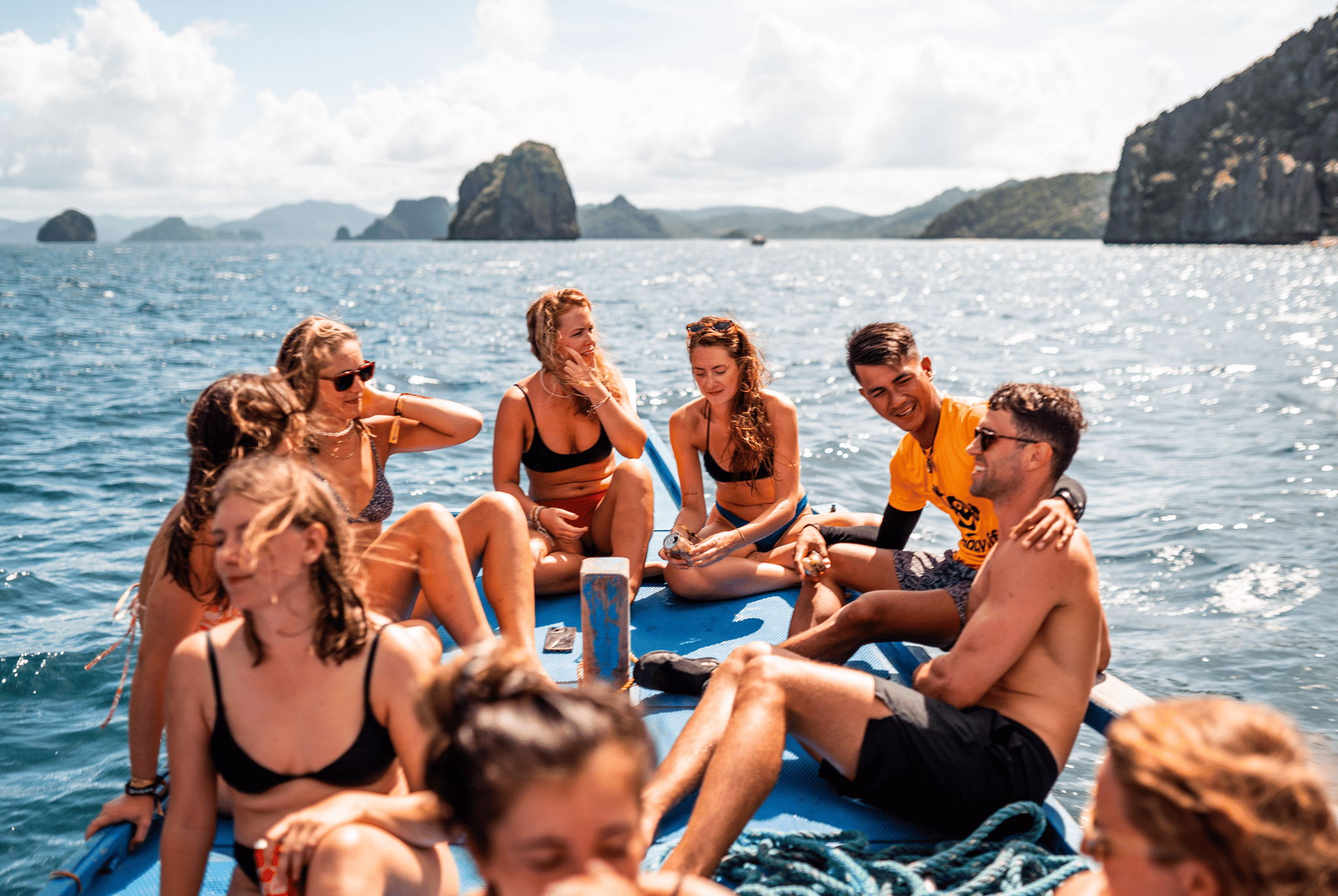 El Nido Social Island Hopping Adventure with Rooftop Pool Party