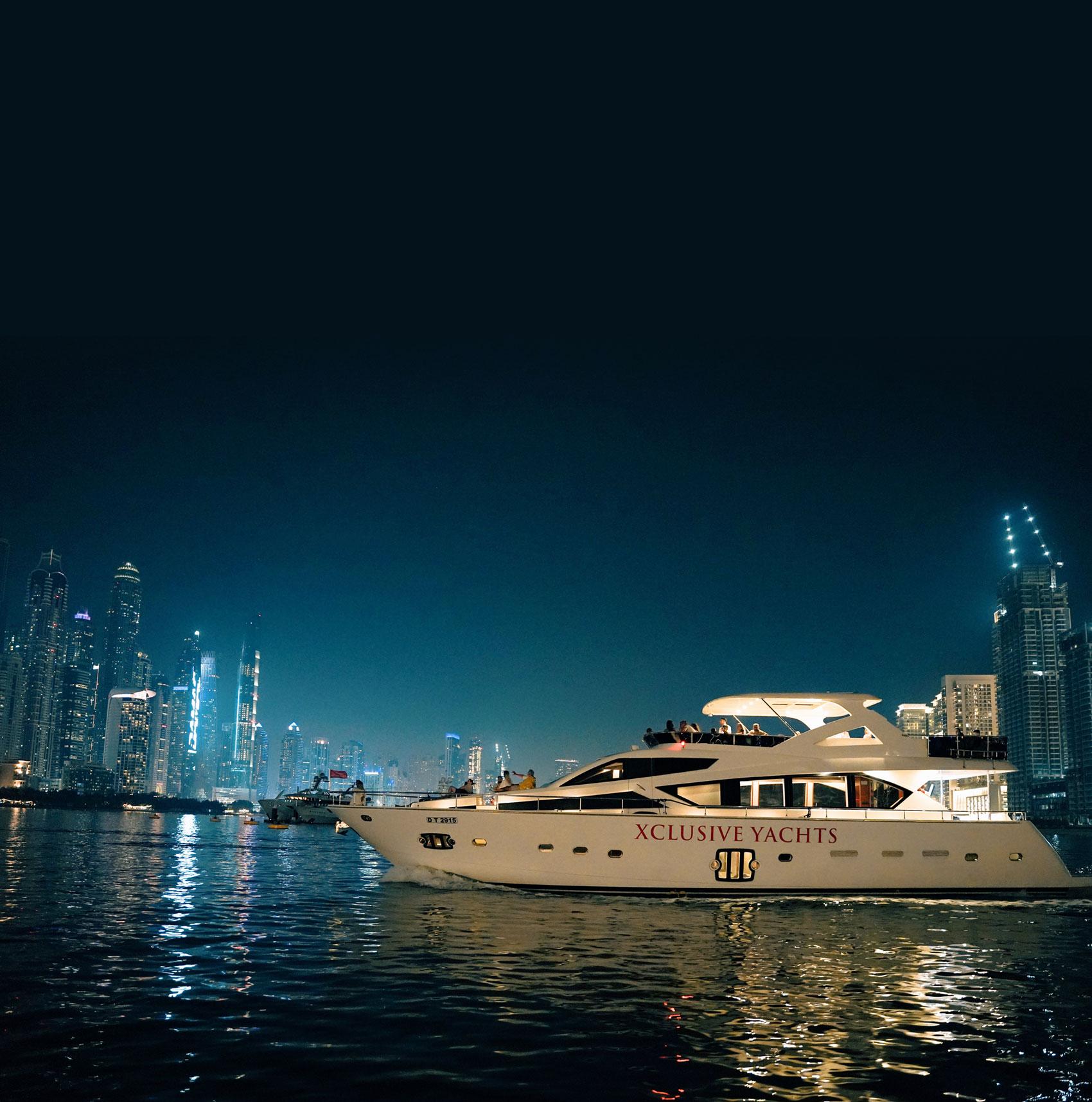 Dubai Marina Luxury Yacht Cruise with Breakfast or BBQ