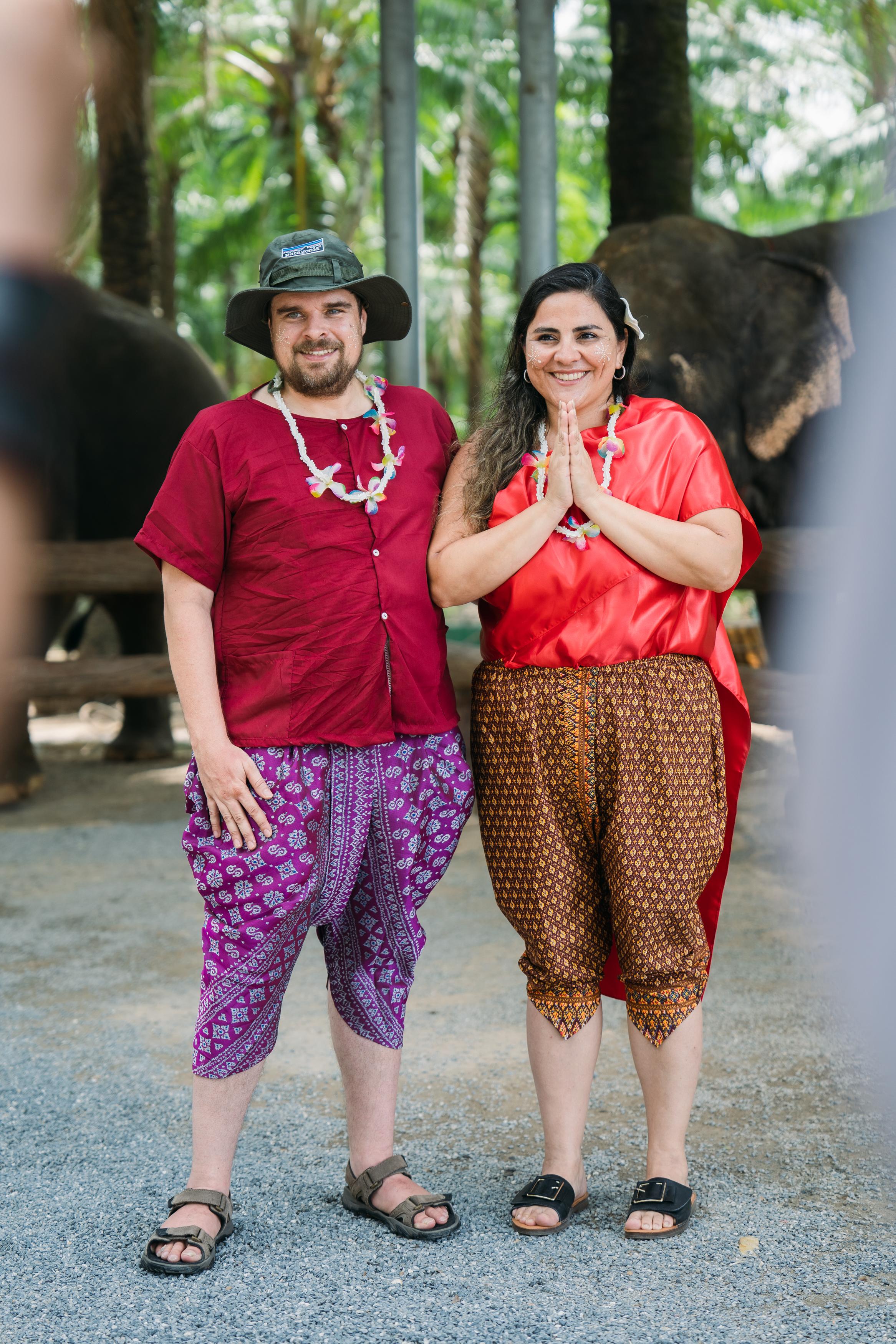 Krabi Elephant Feeding & Thai Dress Experience
