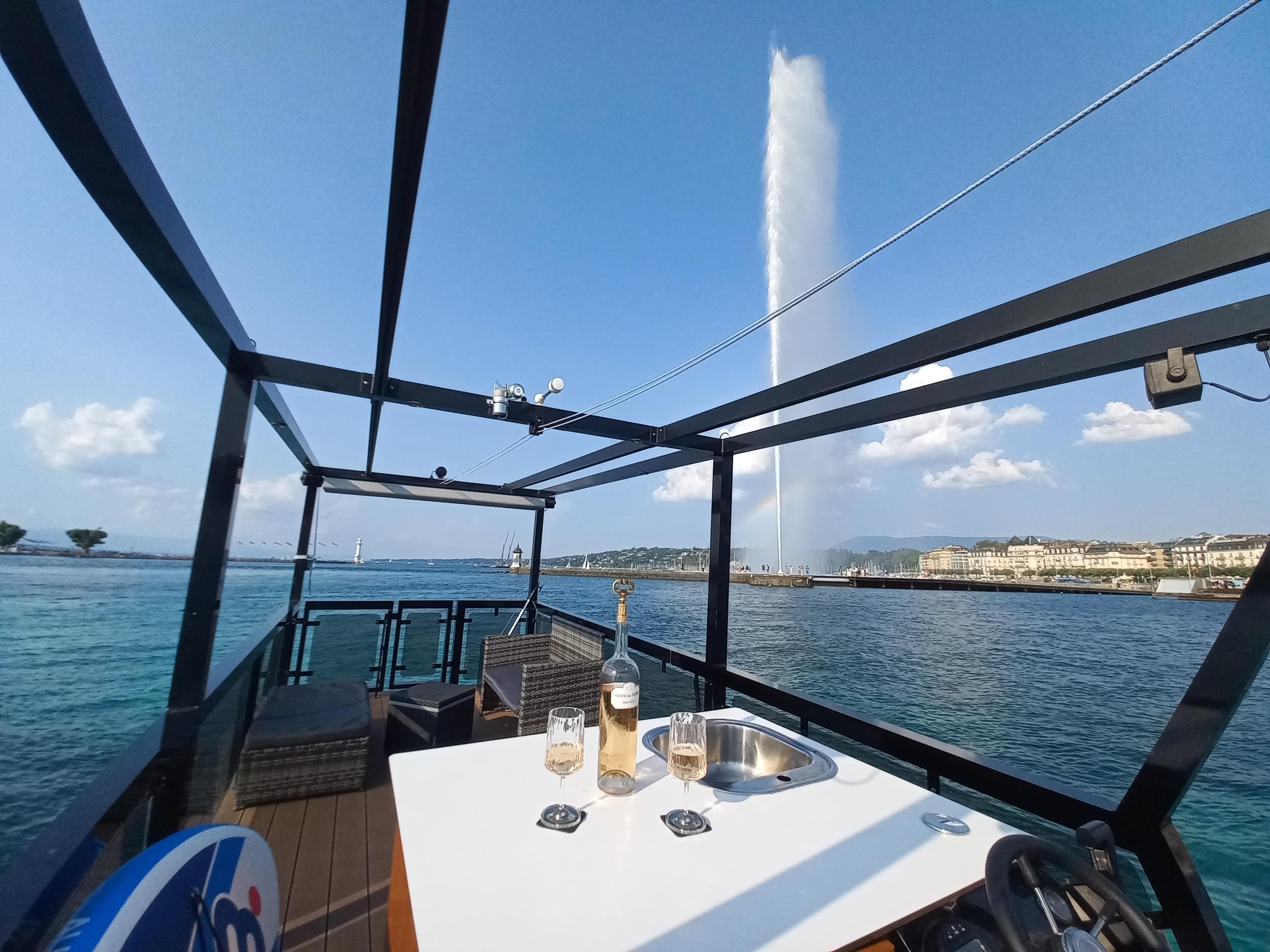 Geneva Private 360° Lake Cruise with Aperitif