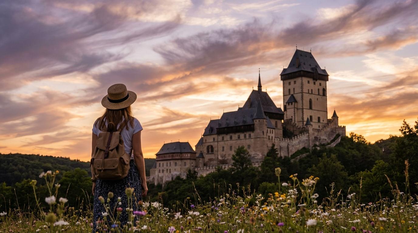 Karlštejn Castle, Koněprusy Caves & Velká Amerika Day Trip