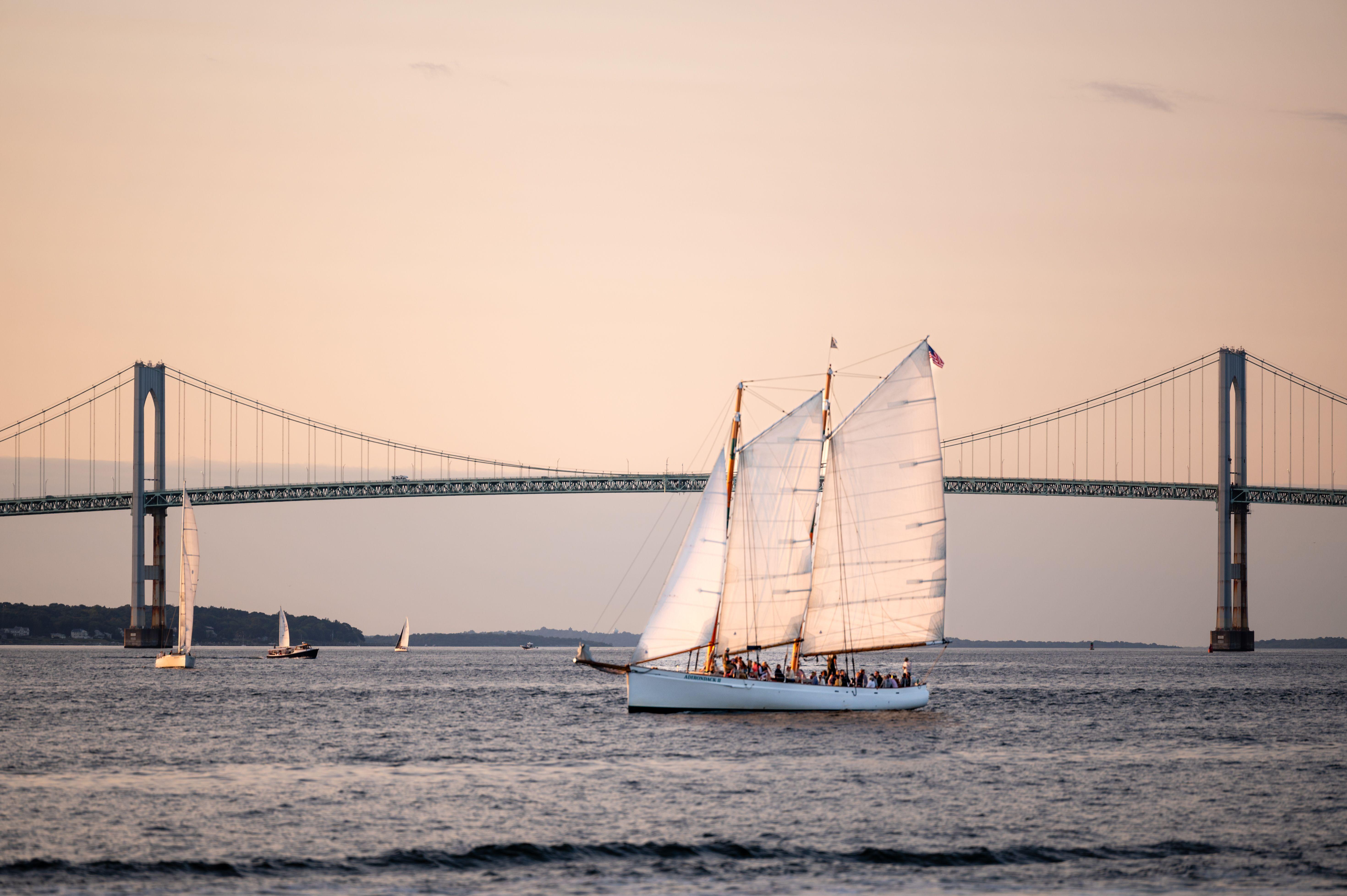 Classic Schooner Sunset Cruise in Newport Harbor