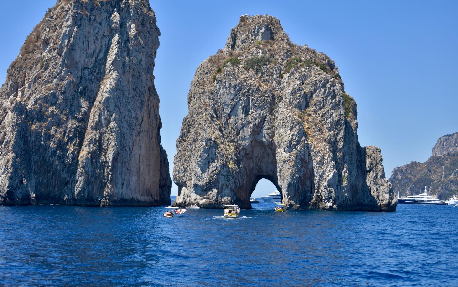 Capri Day Trip by Boat from Positano – Small Group