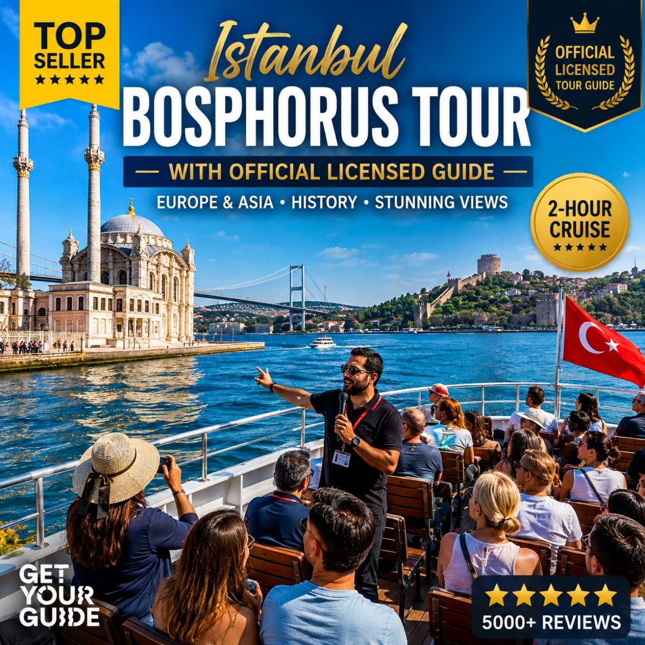 Bosphorus Strait Cruise with Licensed Guide