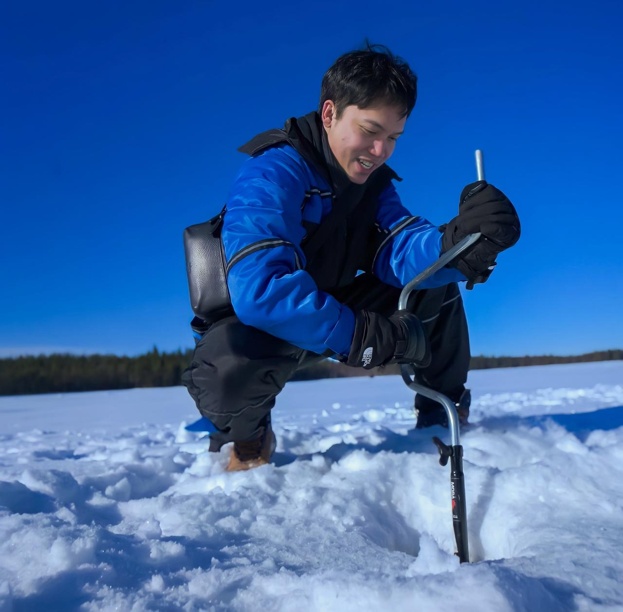 Rovaniemi Private Lake Ice Fishing & Arctic BBQ